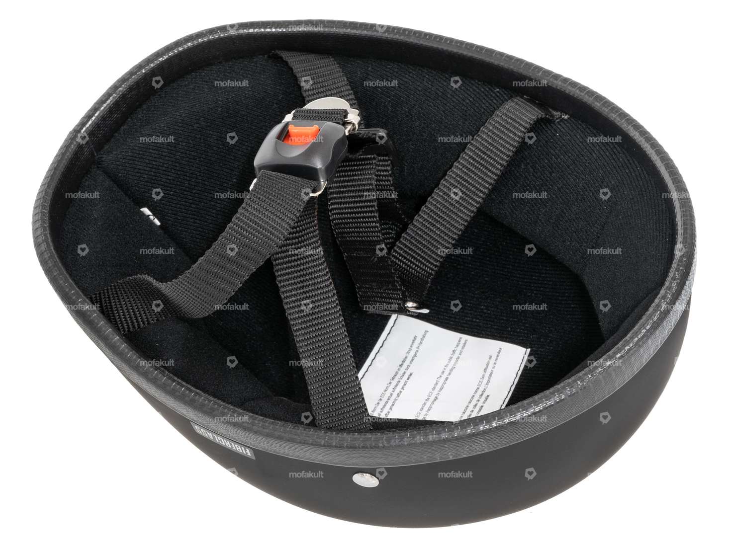 Pot helmet "Harley" black matt Carousel Image 3