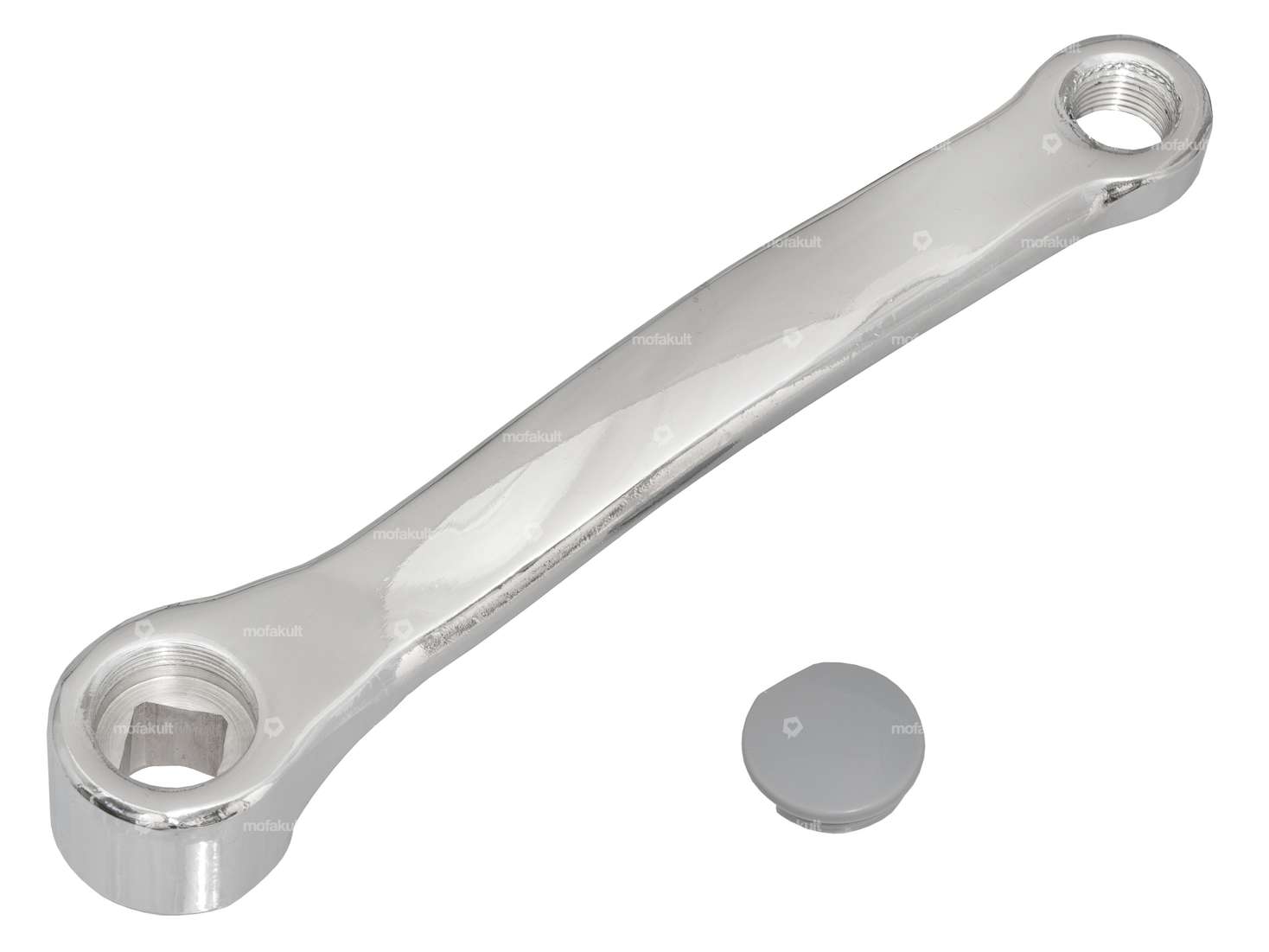 GPO pedal crank right square chrome | Pony (P8081) Carousel Image 1