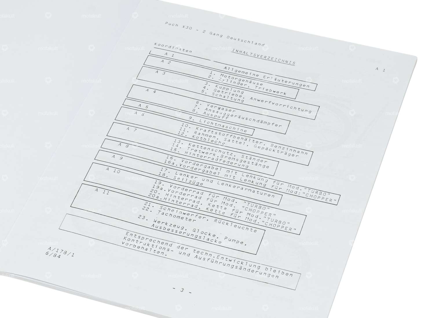 Spare parts catalog | Puch X30 Turbo Chopper (DE) Carousel Image 2