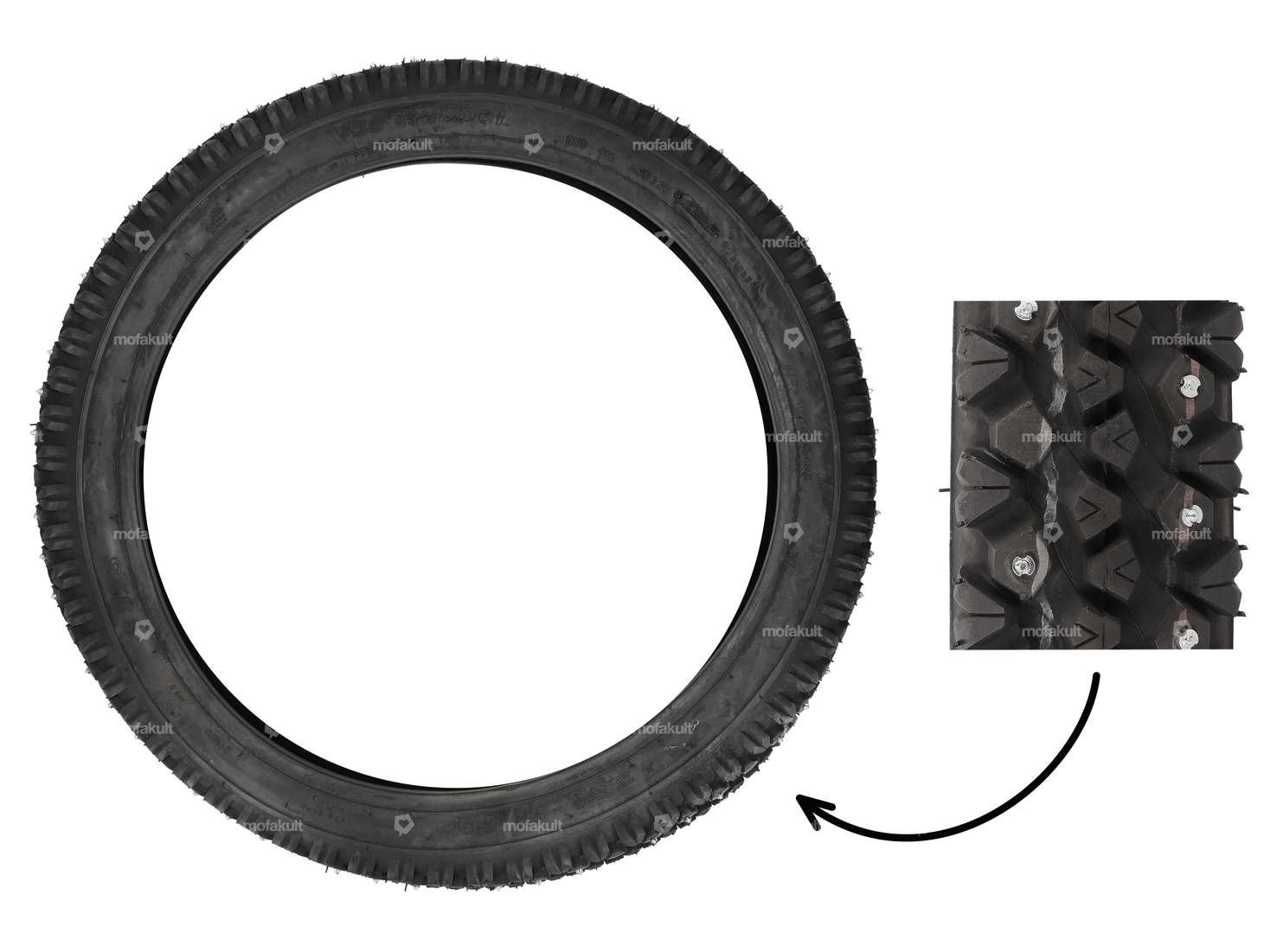 VeeRubber 2.50 x 17" tires VRM325 (V325) Spikes Carousel Image 1