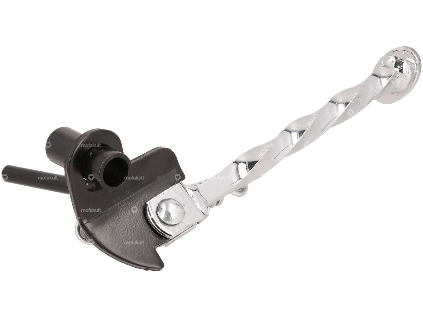 Side stand turned chrome / black | Piaggio Ciao Carousel Image 2