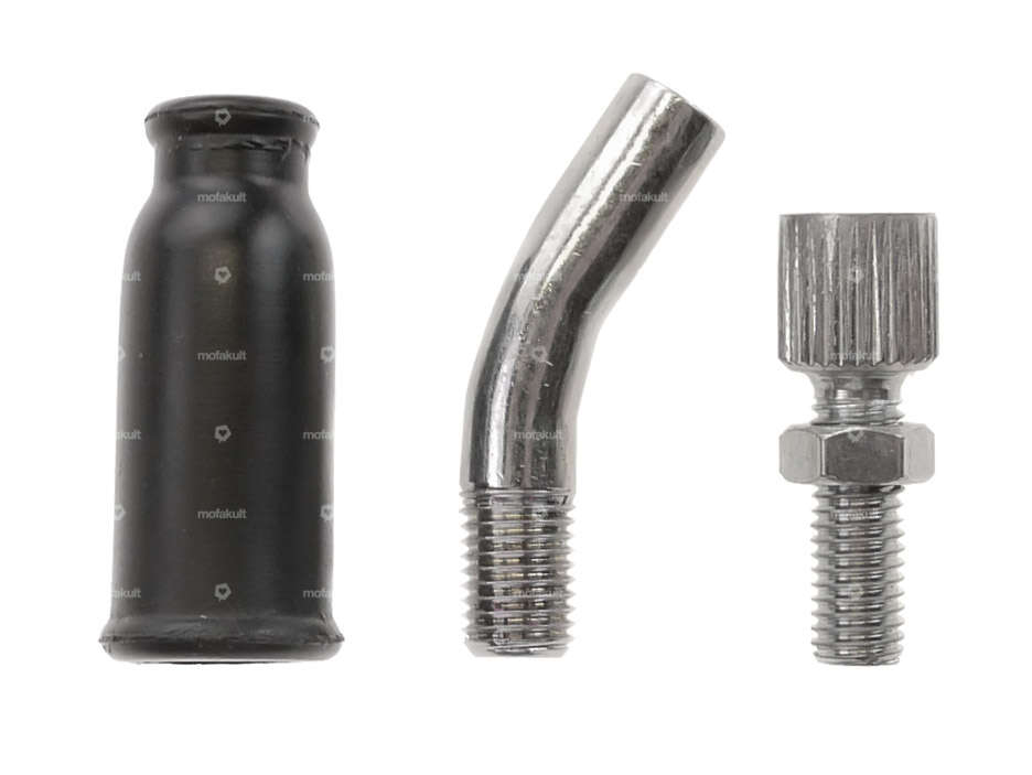 Dell'Orto 30° carburetor elbow set M6x0.75 Carousel Image 1