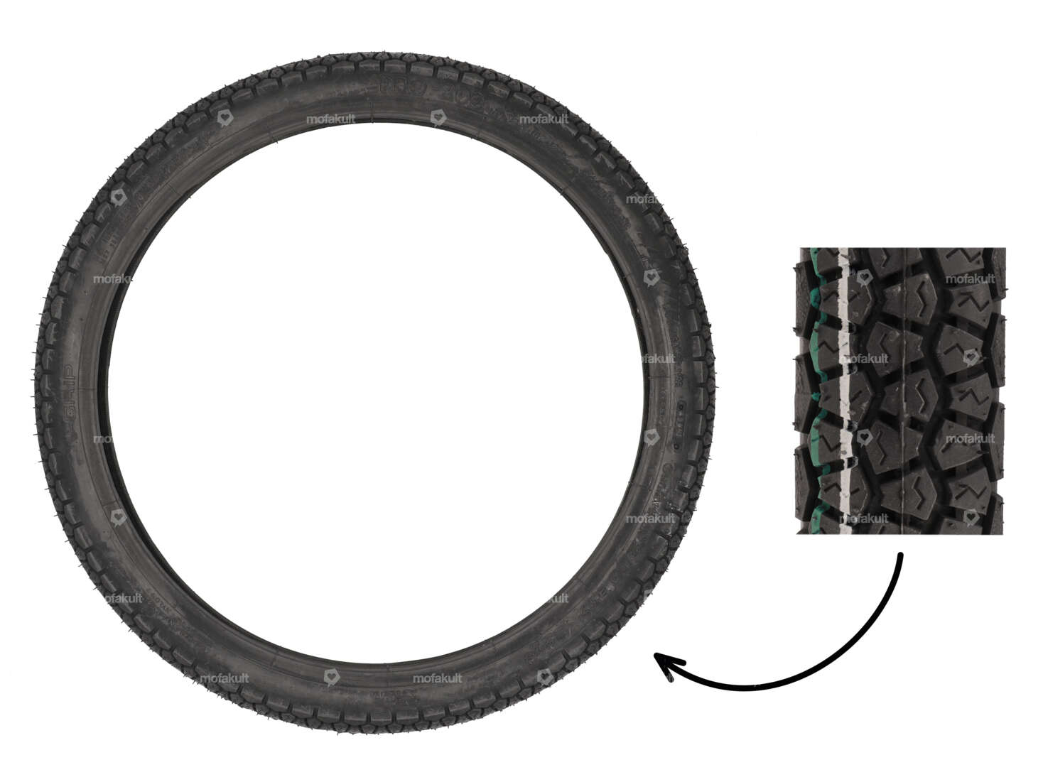 VeeRubber 2.00 x 17" tires VRM125 (V125) Allround Carousel Image 1