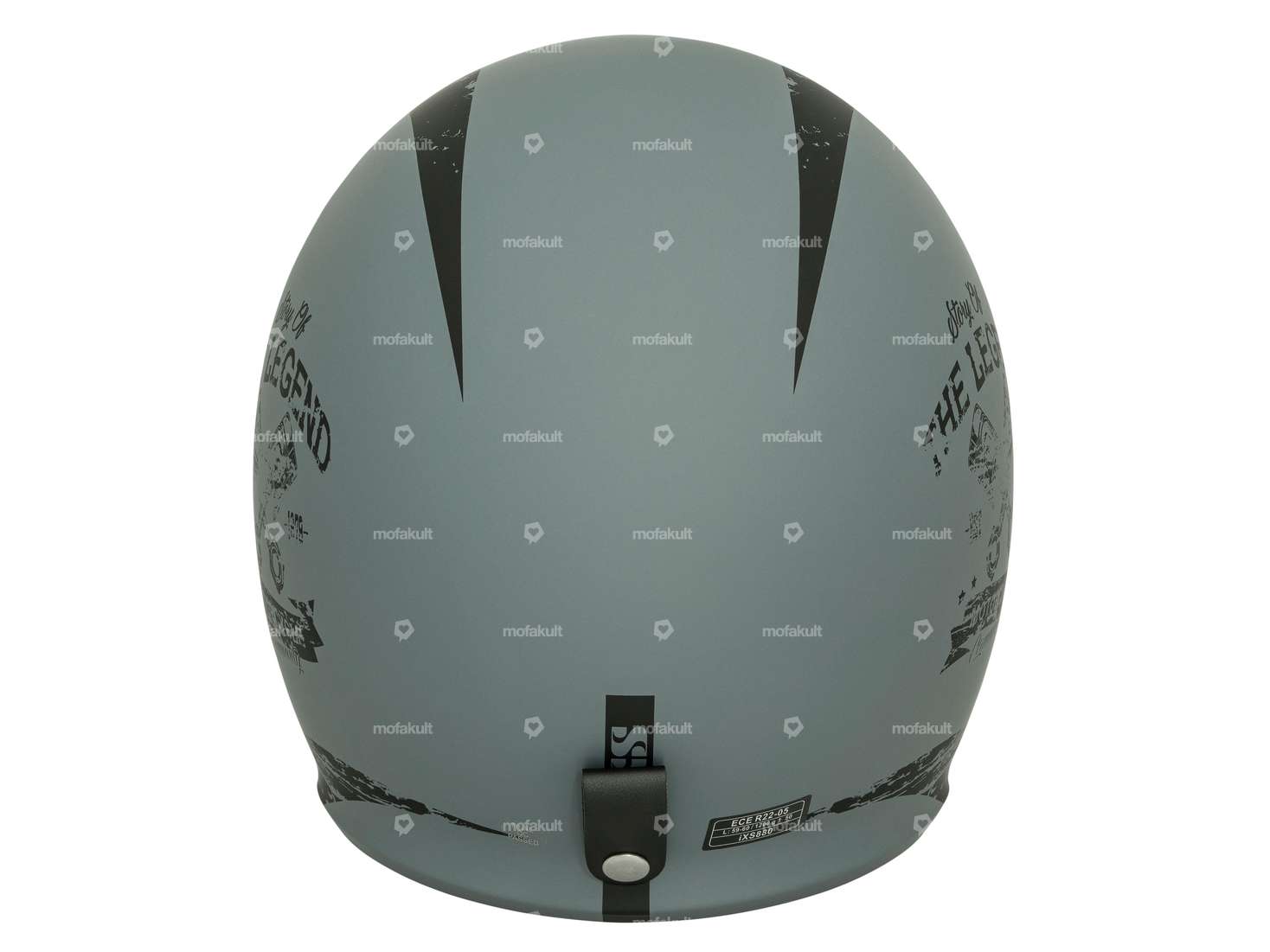 IXS jet helmet Engine gray / black matt (XS) Carousel Image 3