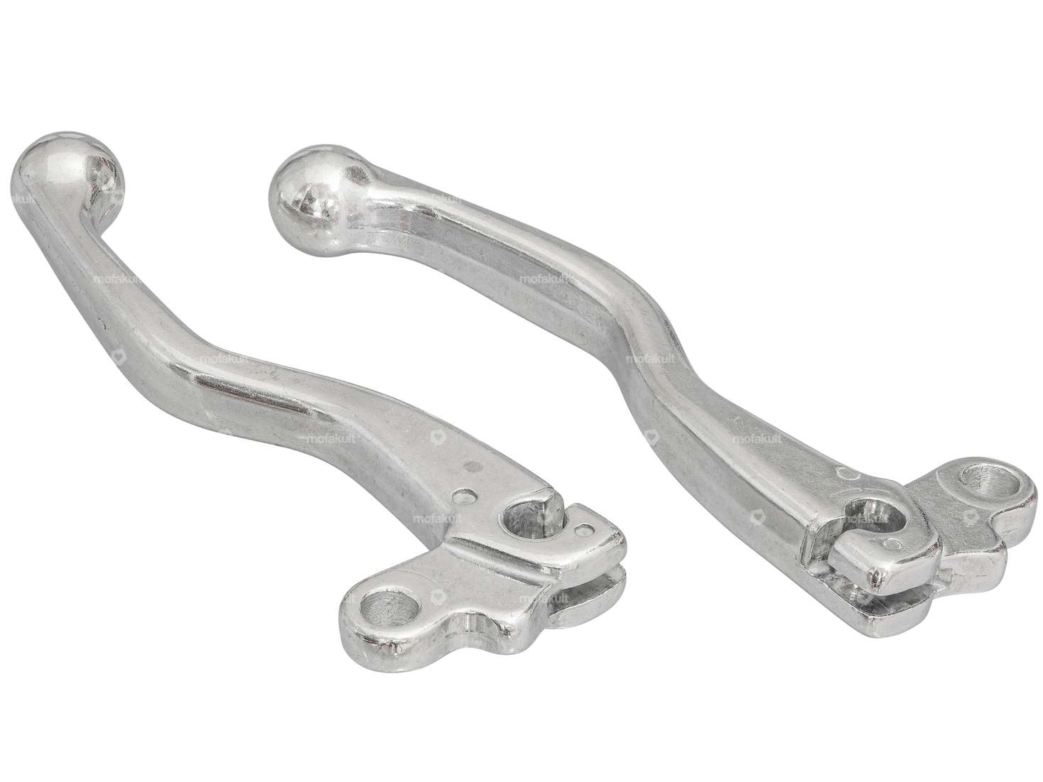 Lusito brake lever left / right aluminum flat silver Carousel Image 2
