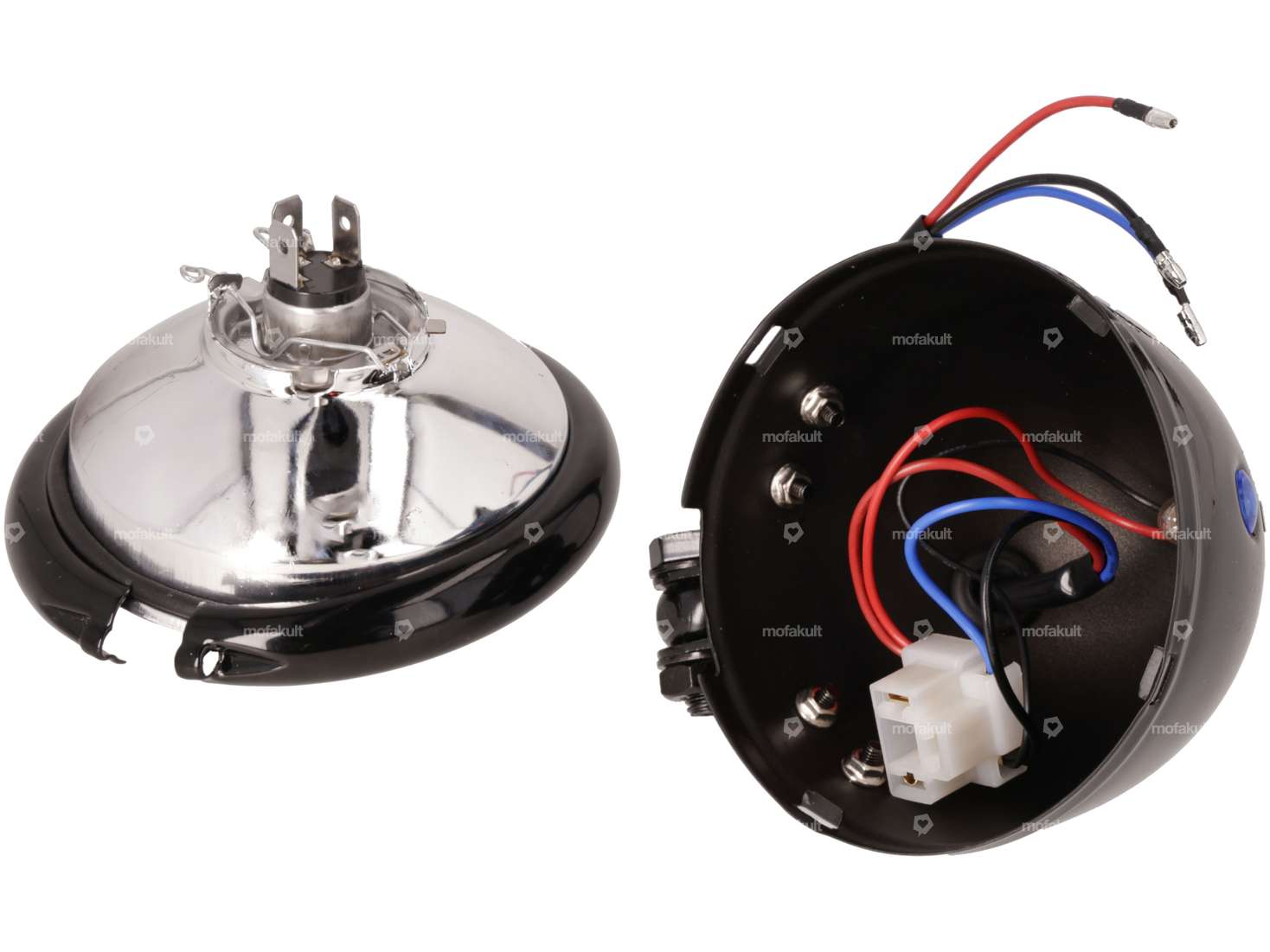 Headlight "Harley" Ø 12 cm black Carousel Image 4