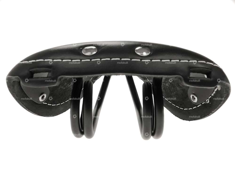 Saddle leather vintage black Carousel Image 5