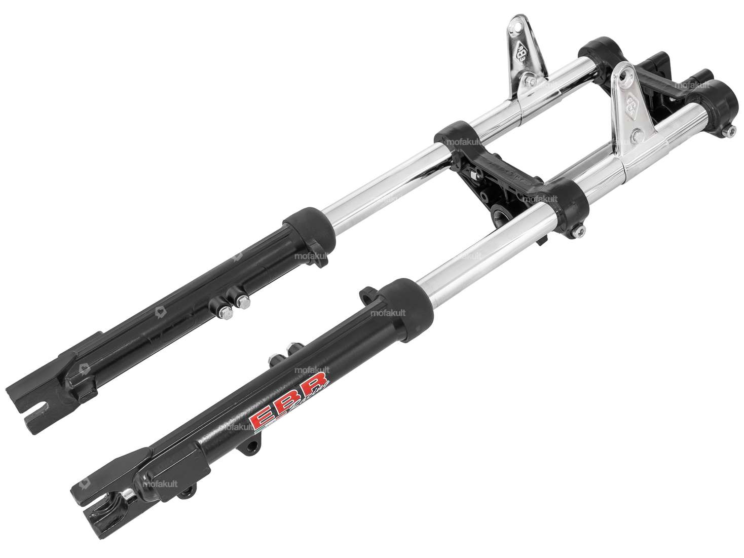 EBR telescopic fork hydraulic extended black (with tabs for disc brake) | Puch Carousel Image 1