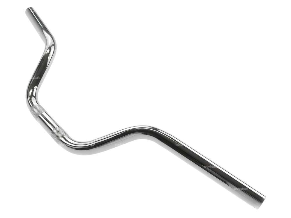 Handlebar fork plate 13 cm curved chrome Carousel Image 2