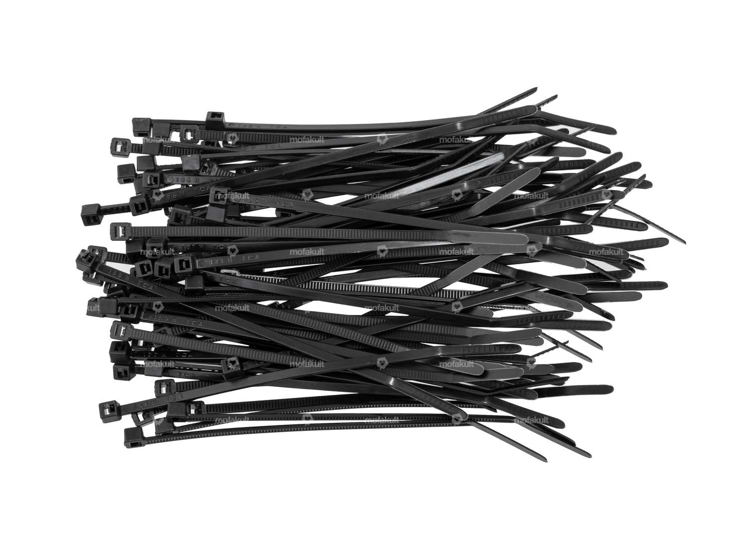 HellermannTyton cable ties short 2.5 x 100 mm (100 pcs.) black Carousel Image 1