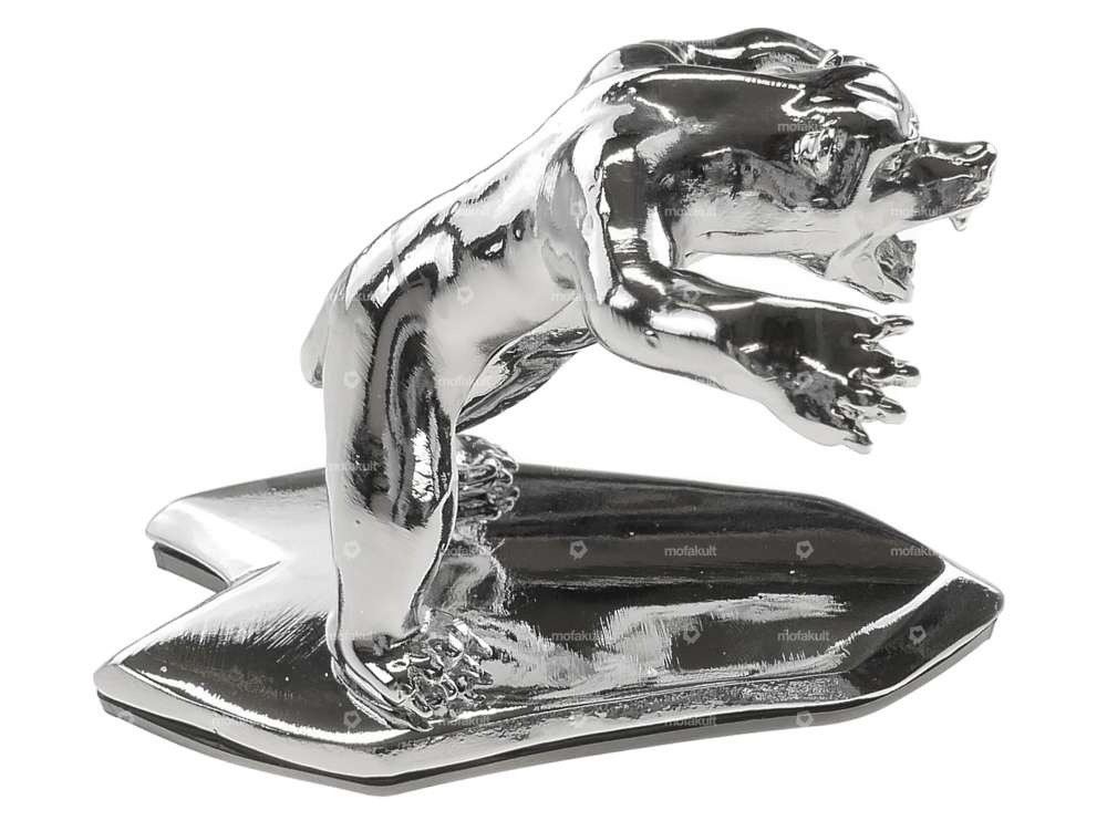 Decorative figure Wild Bear large chrome Carousel Image 2