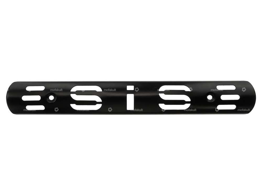 Exhaust heat plate "SIS" black Carousel Image 1