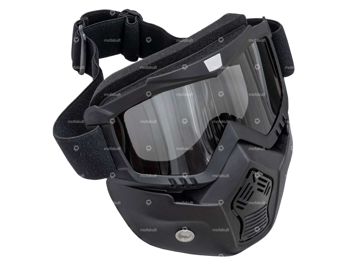 IXS goggles & mask jet helmet black Carousel Image 1
