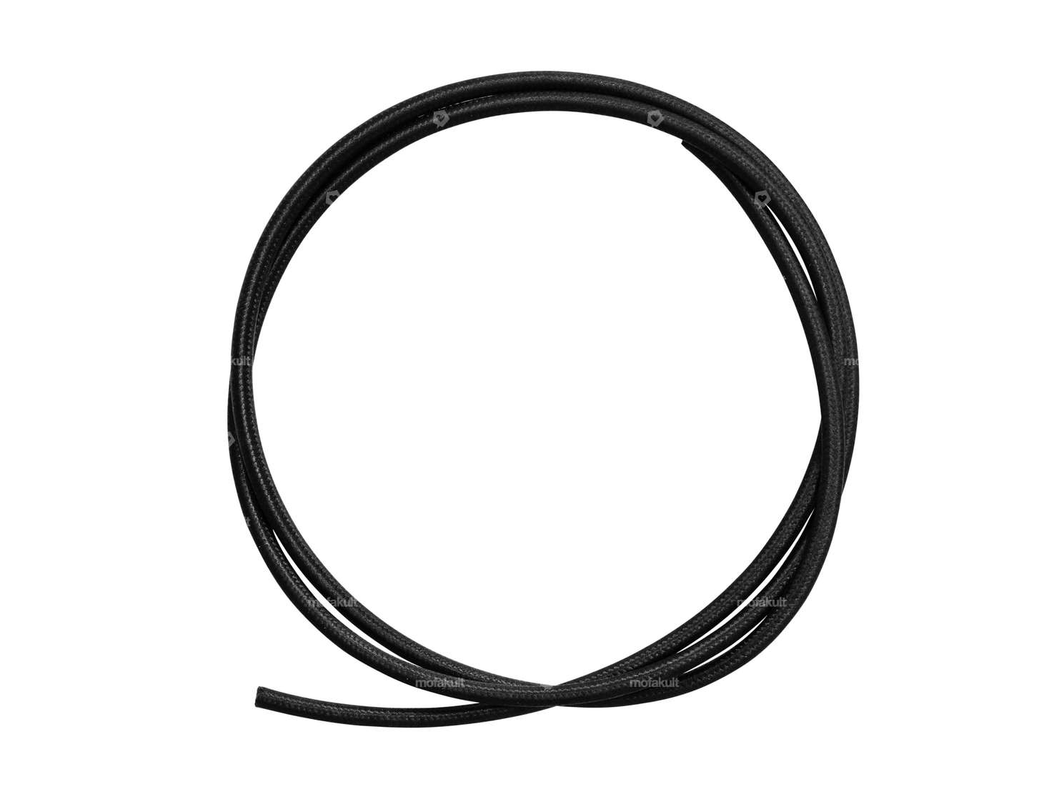 Power cable 1-core textile 6 mm² (per meter) black Carousel Image 1