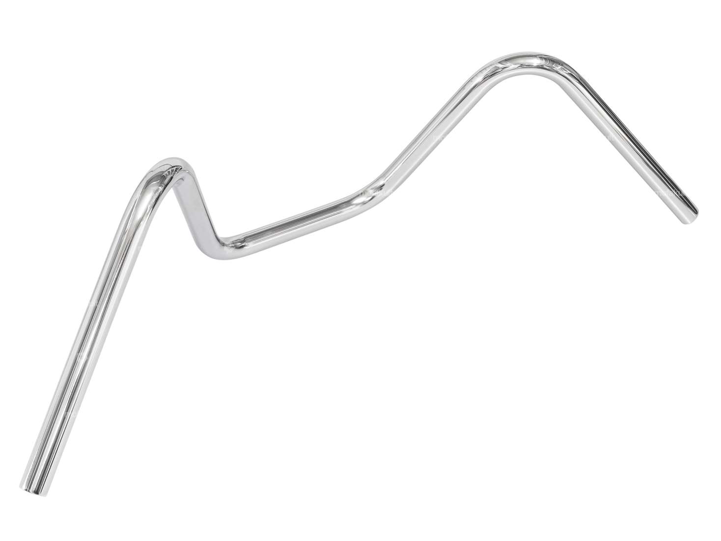 Handlebar fork plate 22 cm chopper chrome Carousel Image 2