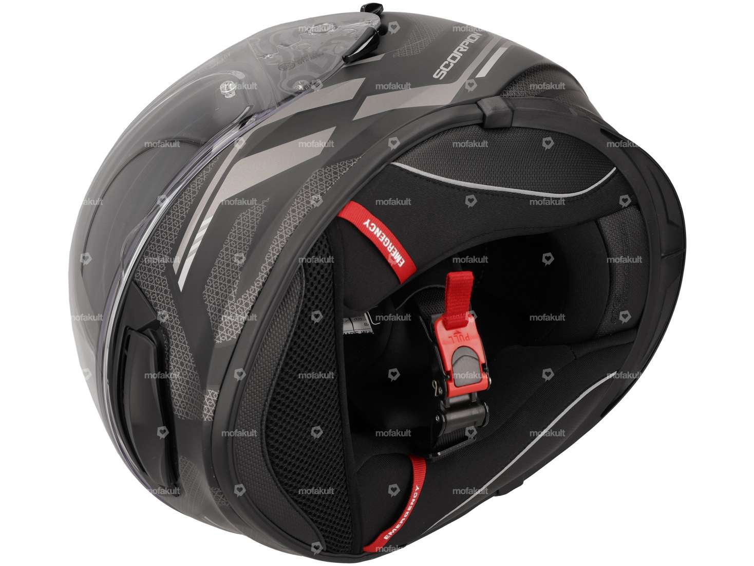 Scorpion full-face helmet "EXO-491" black-grey matt (S-XL) Carousel Image 4