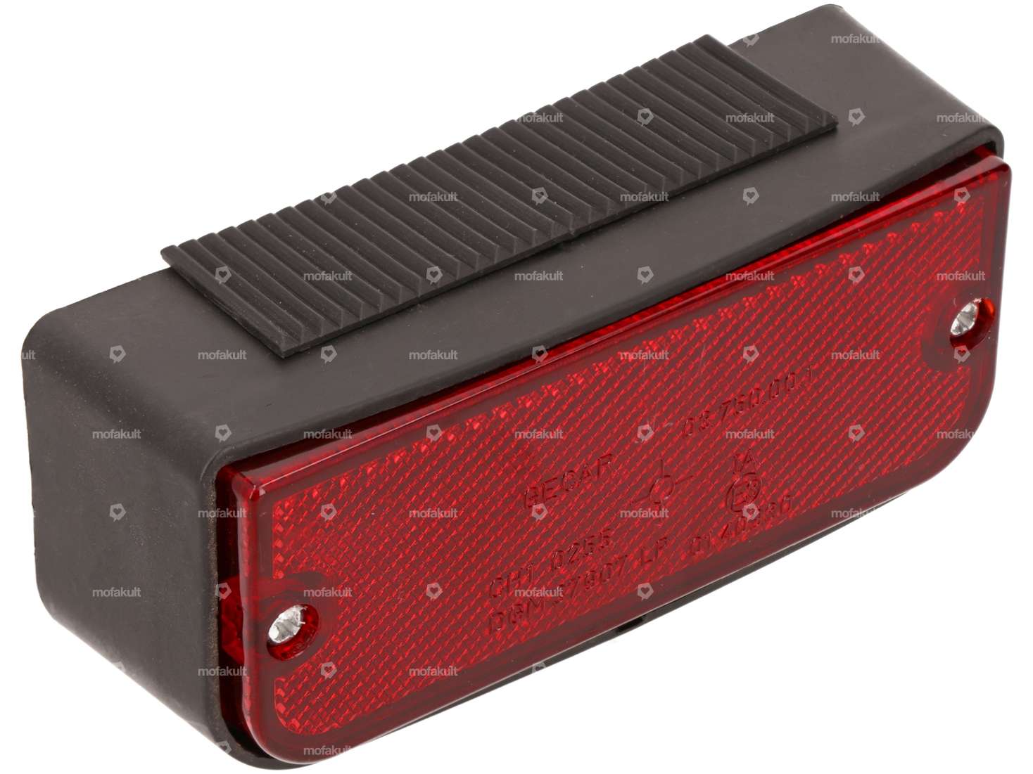 Tail light black (budget) with E-mark | Piaggio Ciao PX, C24, Bravo, SUPERbravo Carousel Image 1