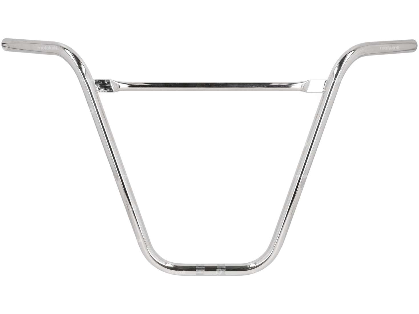 Handlebar fork plate 40 cm curved with chrome strut Carousel Image 1