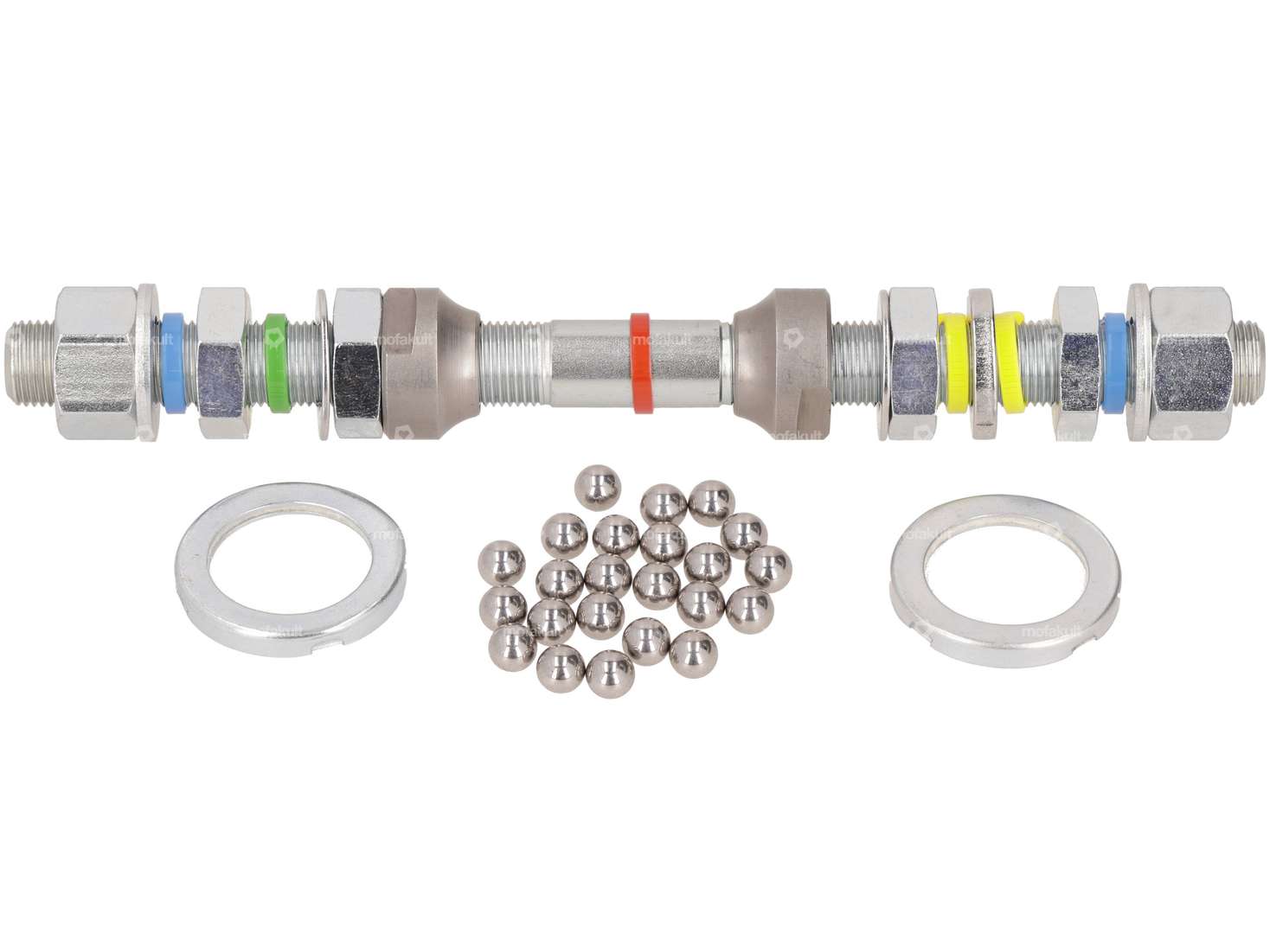 swiing® revival wheel axle set Snowflake front wheel | Puch Maxi Carousel Image 1