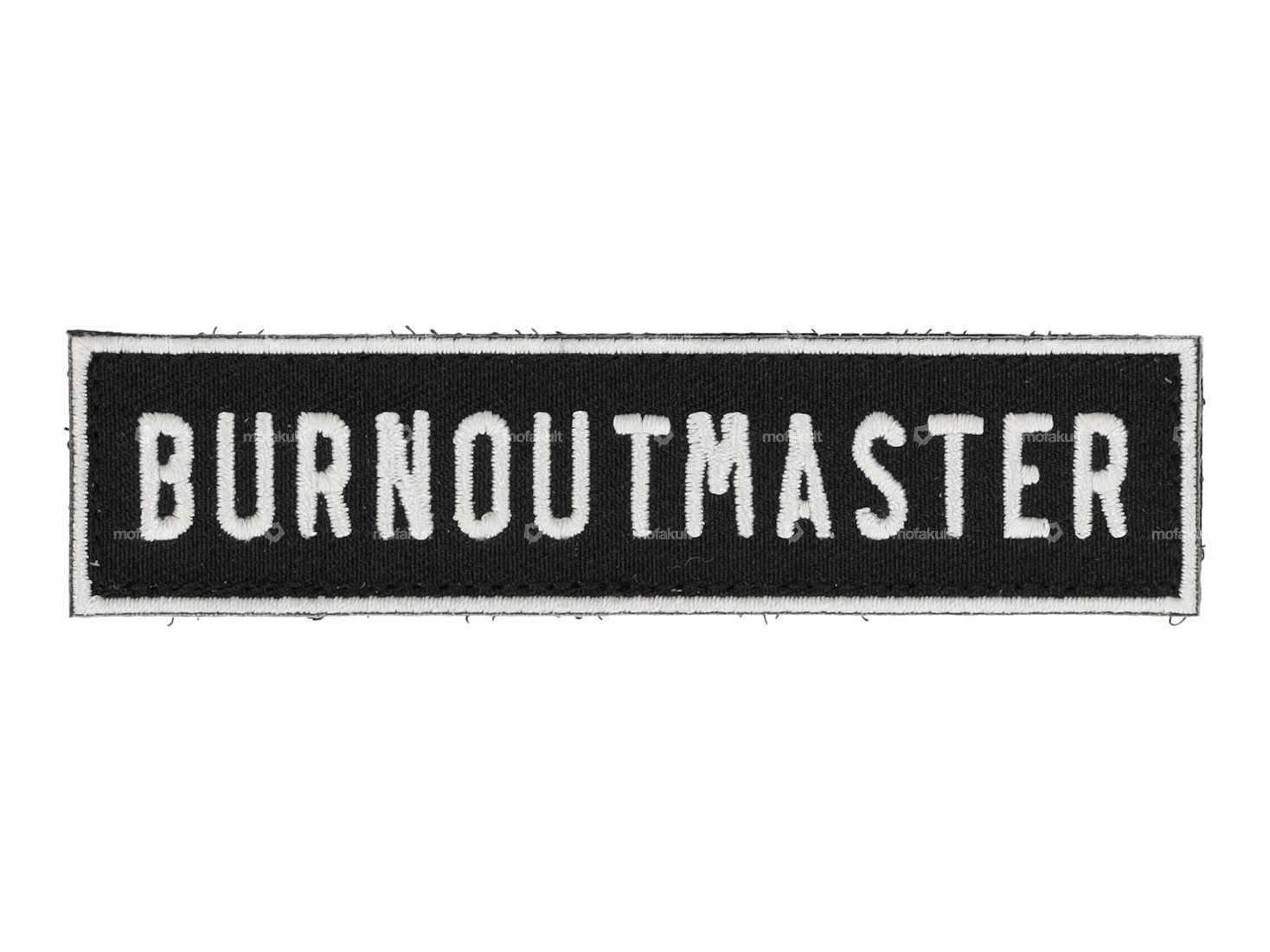 mk-Merch patch "BURNOUTMASTER" black Carousel Image 1