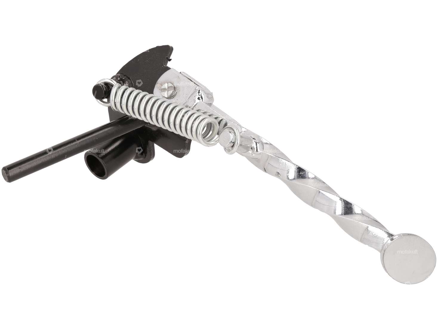 Side stand turned chrome / black | Piaggio Ciao Carousel Image 3