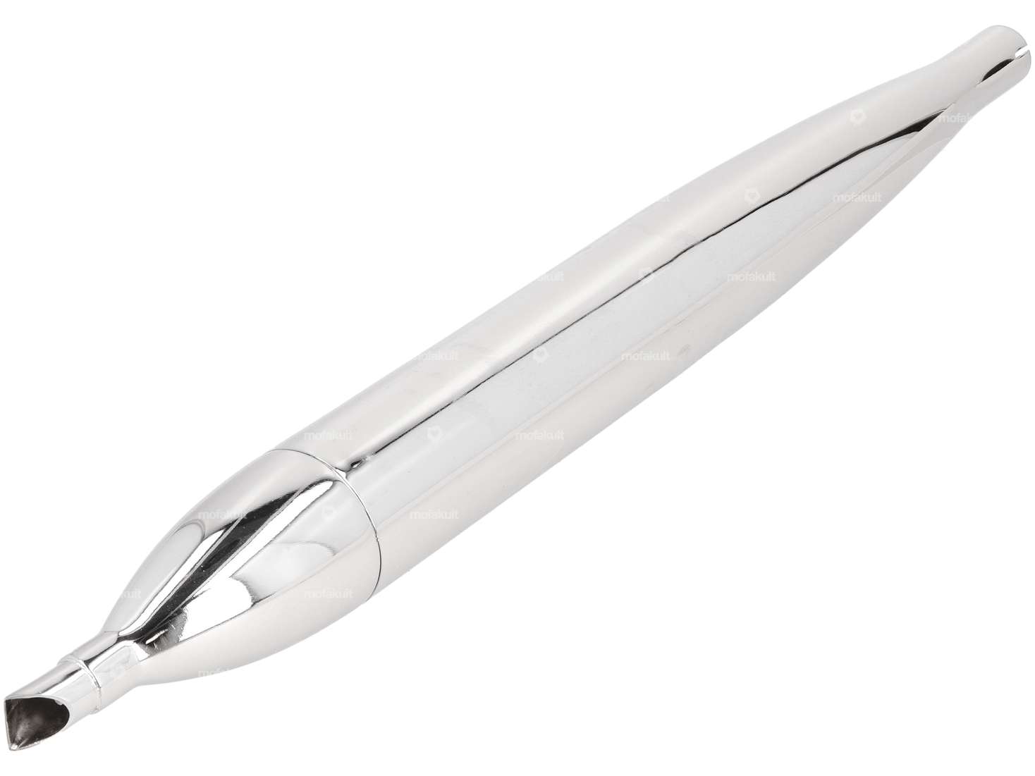 Exhaust flute Ø 28 / 65 mm chrome Carousel Image 3