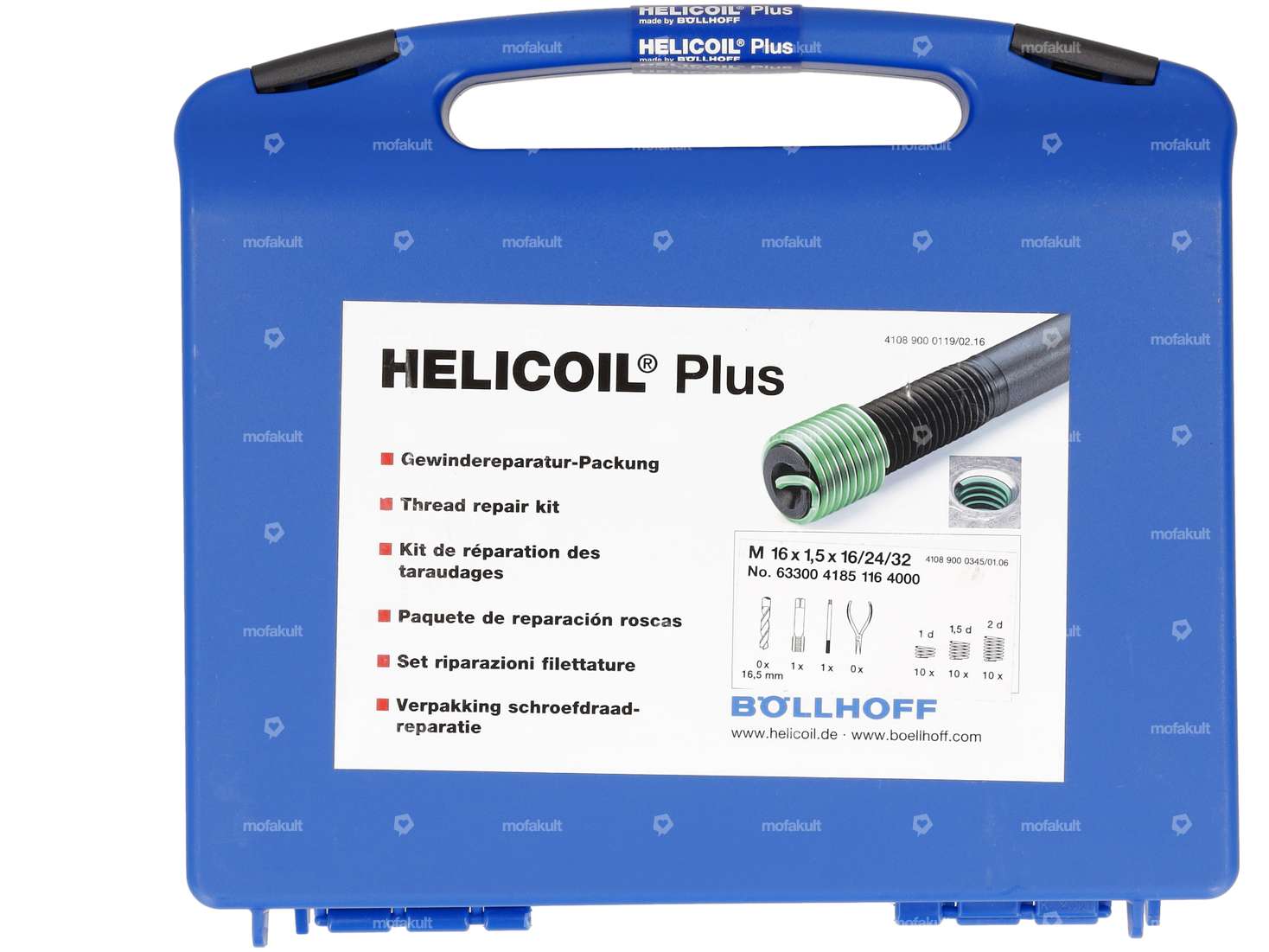 HeliCoil thread repair set M16x1.5 (fine thread) Carousel Image 1