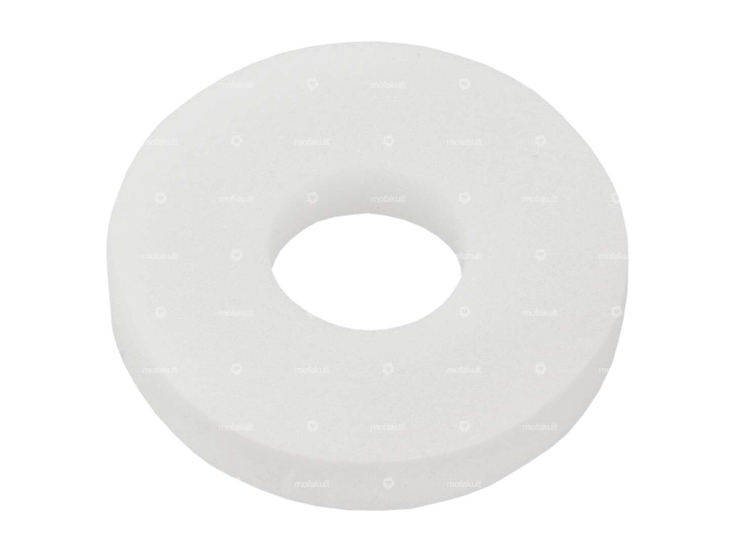 Decorative sponge round tank cap white Carousel Image 1