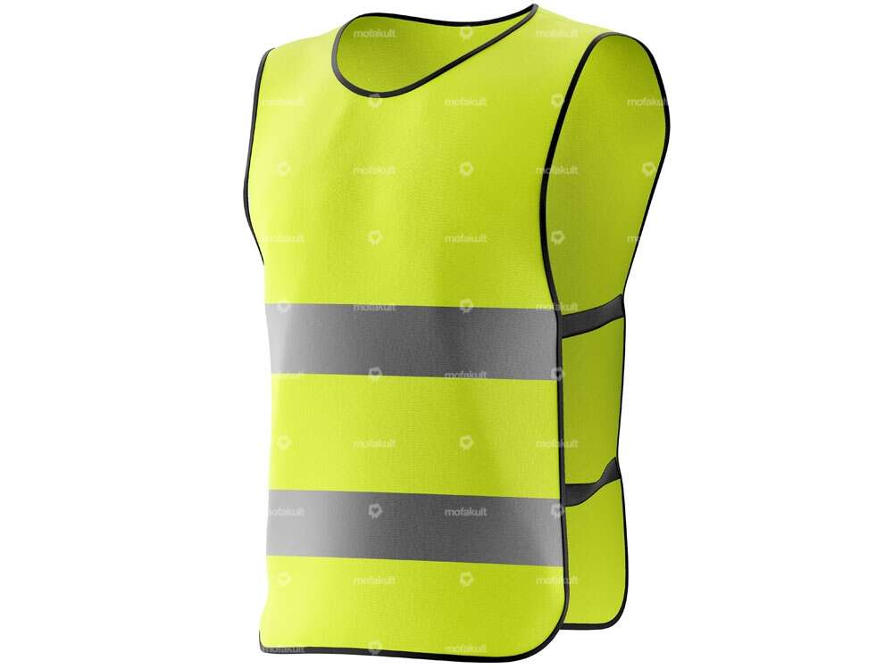 Fluorescent vest with reflectors Carousel Image 1