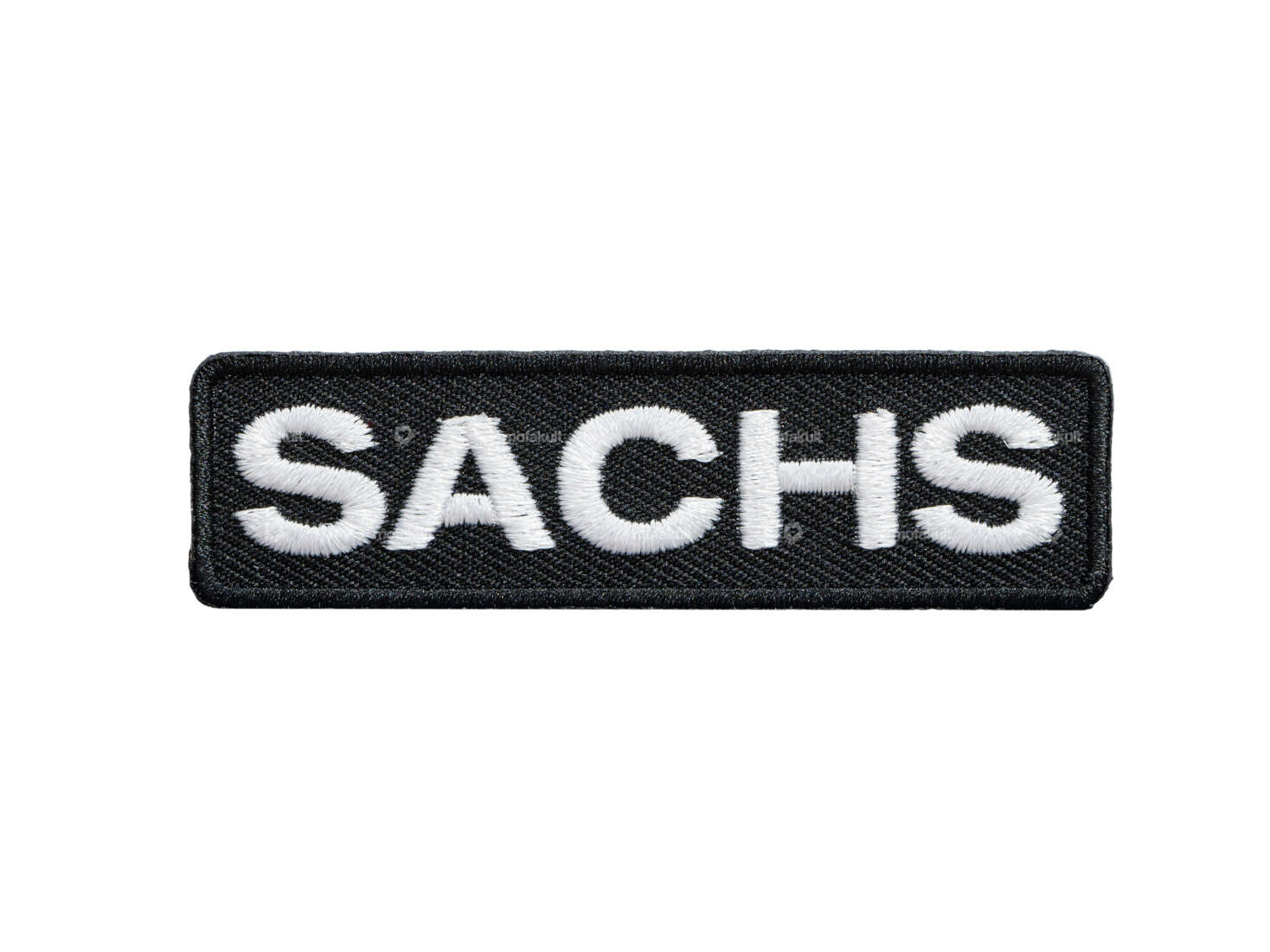 mk-Merch patch "Sachs" 75 x 20 mm black Carousel Image 1