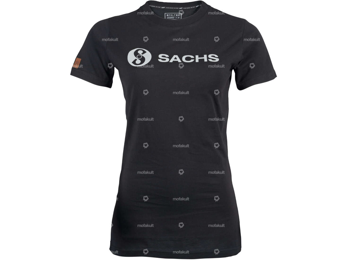 mk-Merch T-Shirt "Sachs" (XS-XXL) Woman Black Carousel Image 1