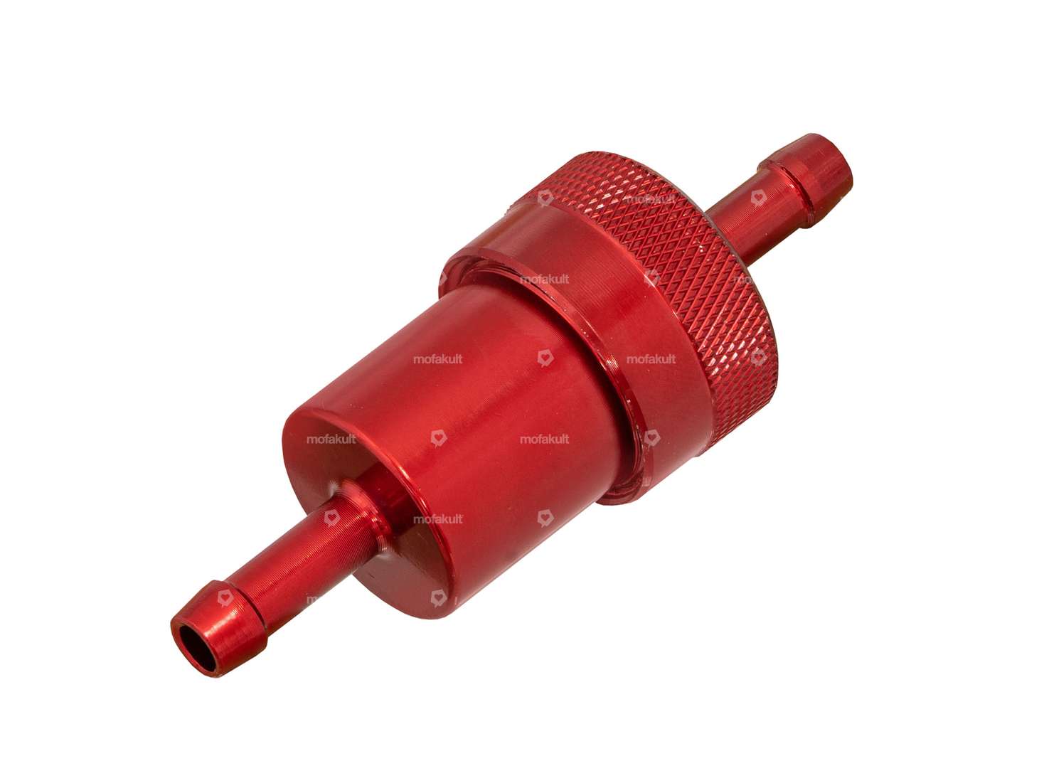 GPO fuel filter connection 6 mm aluminum red (removable) Carousel Image 1