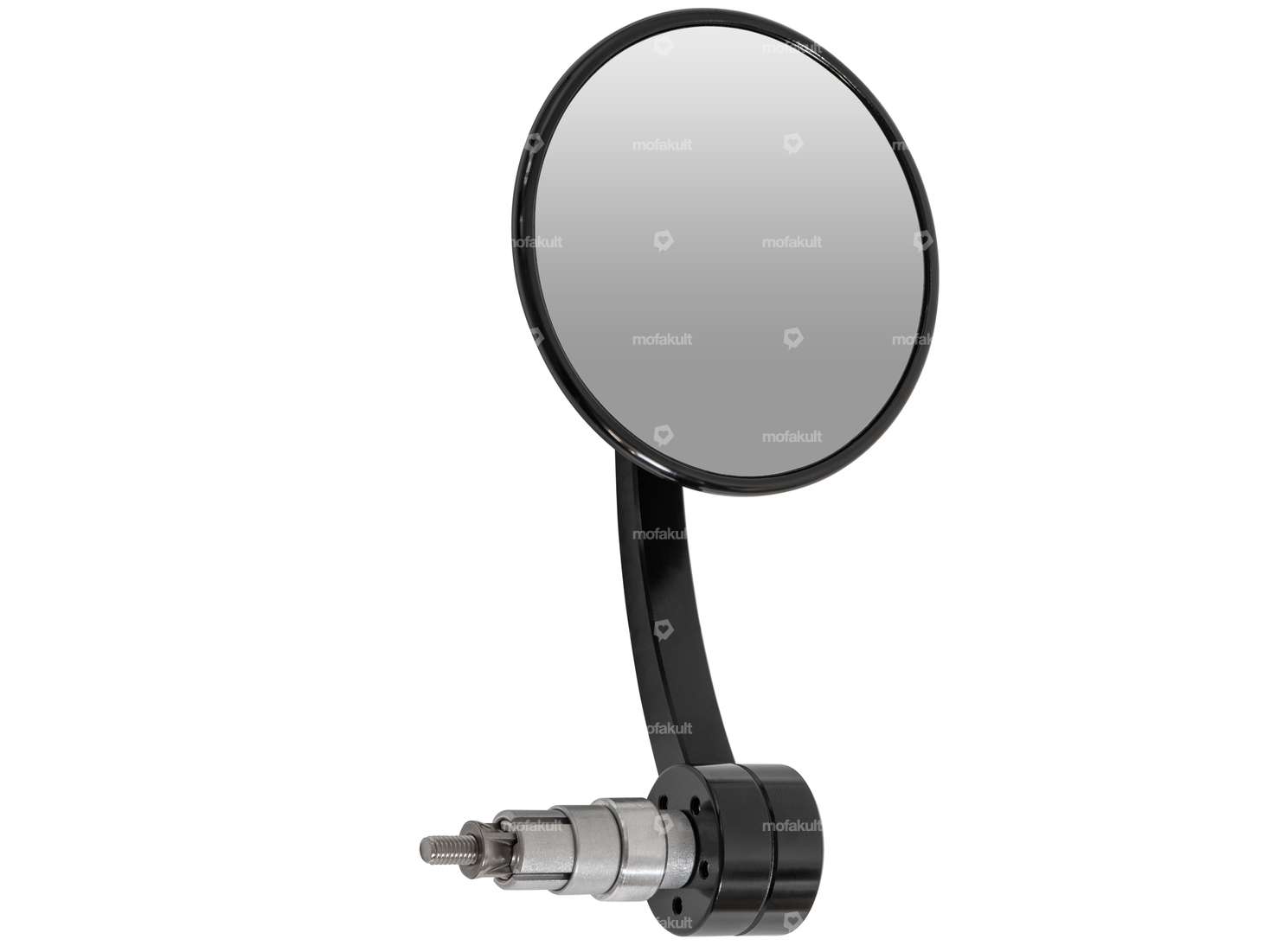 HIGHSIDER mirror CNC round plug-in version black Carousel Image 1