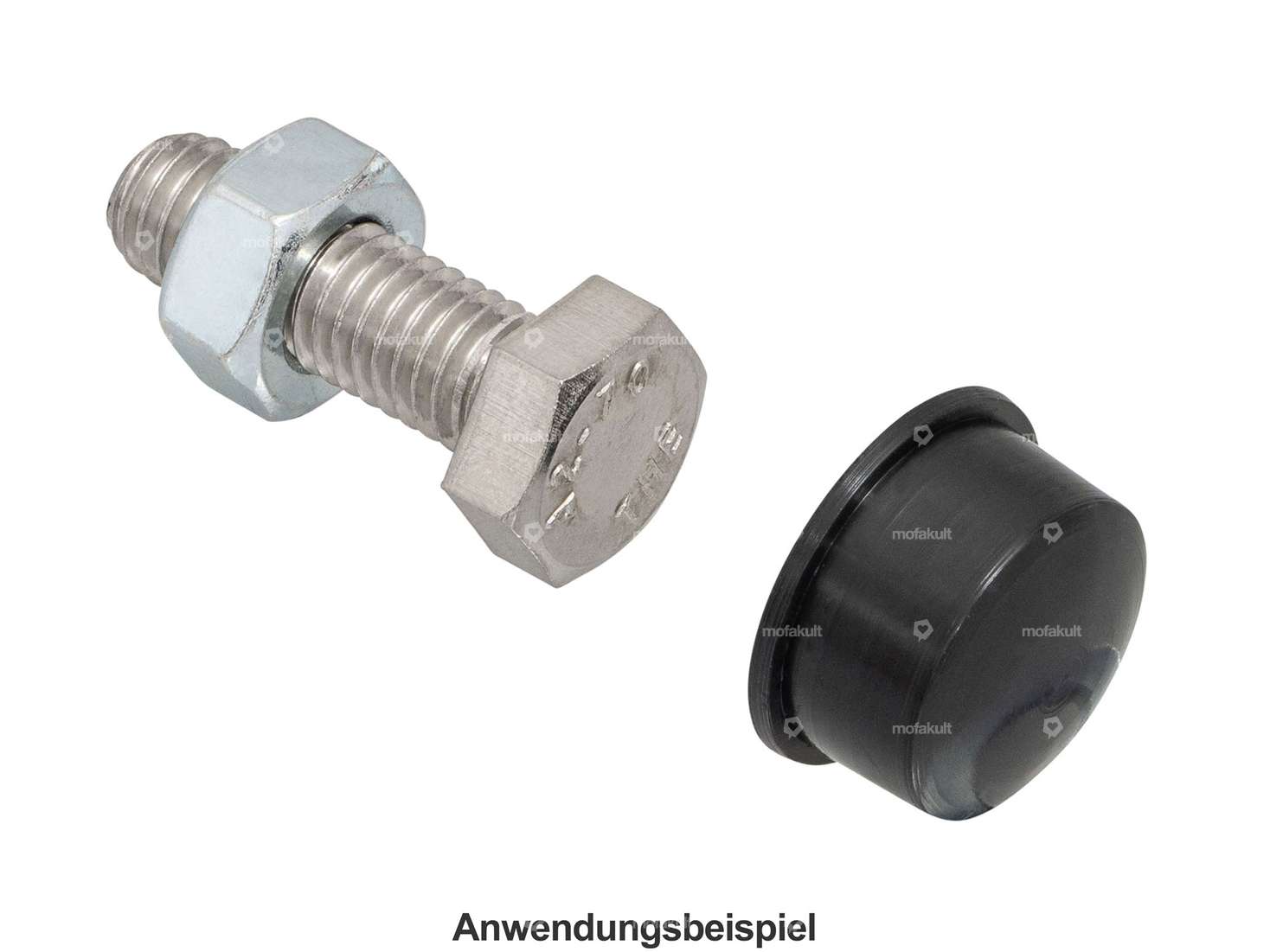 Cover hexagon head M6 black Carousel Image 3