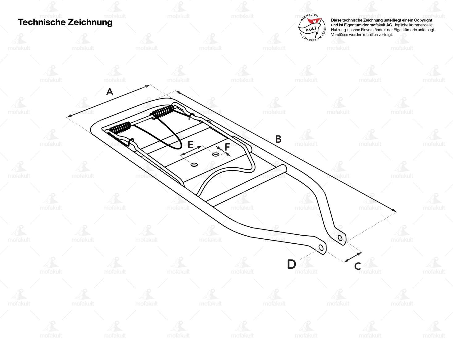Luggage carrier NOS | Puch Maxi S, Supermaxi (reflectors) Carousel Image 3
