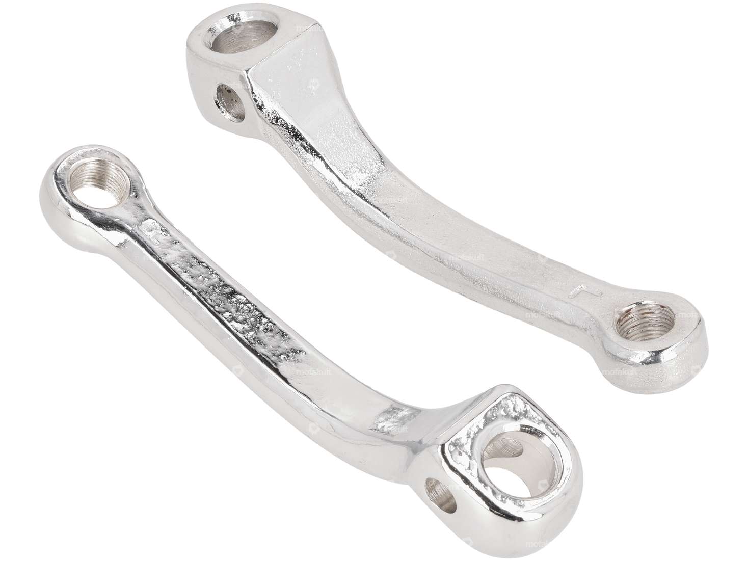 GPO pedal cranks chrome 153 mm strong cranked Carousel Image 2