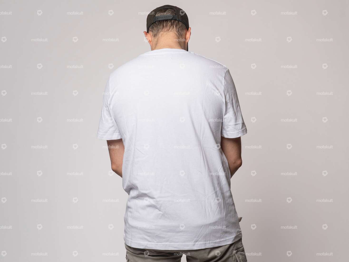 mk-Merch T-Shirt "PUCH" UNISEX white Carousel Image 4