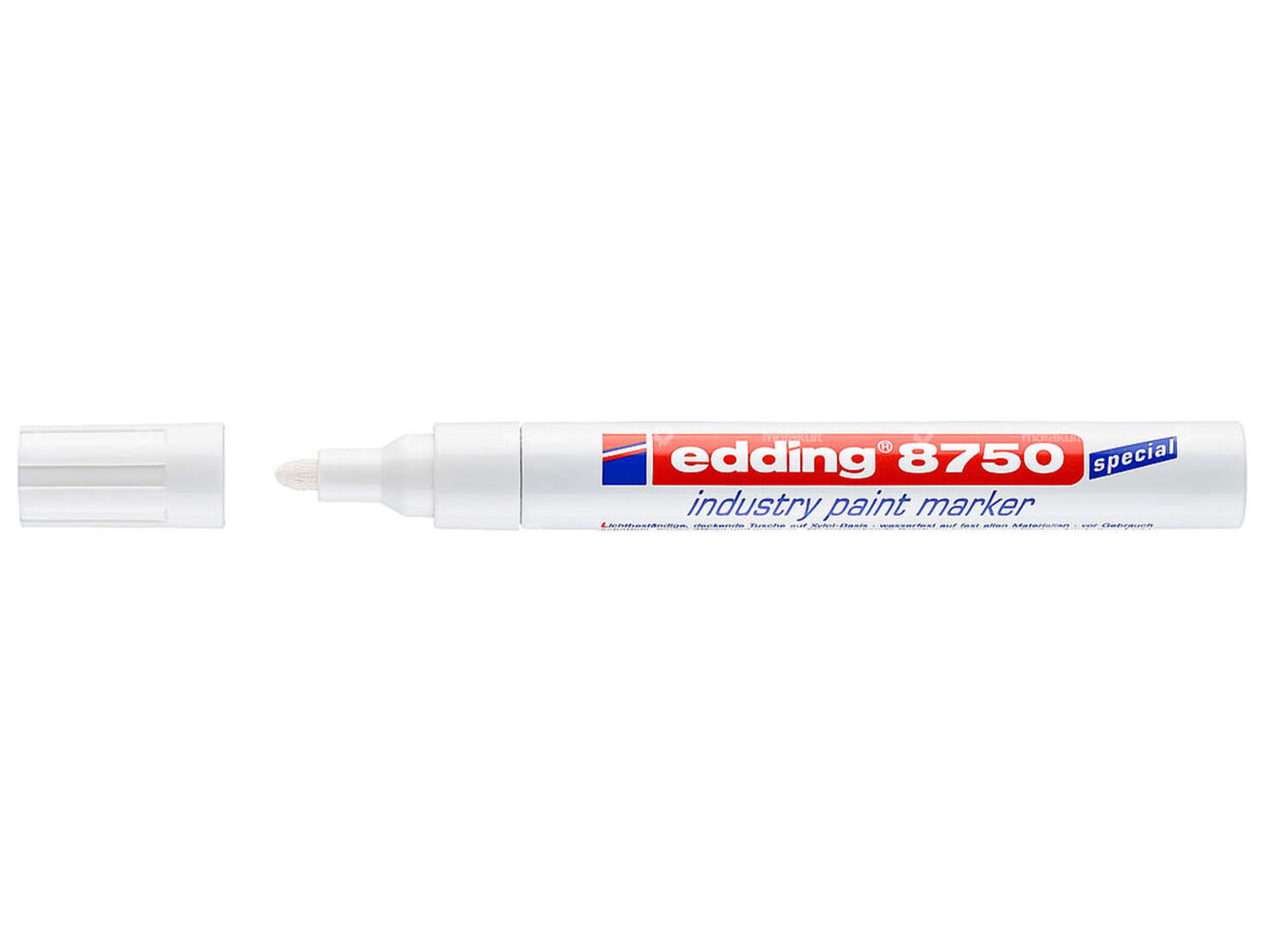 edding 8750 industrial paint marker 2 - 4 mm white Carousel Image 1