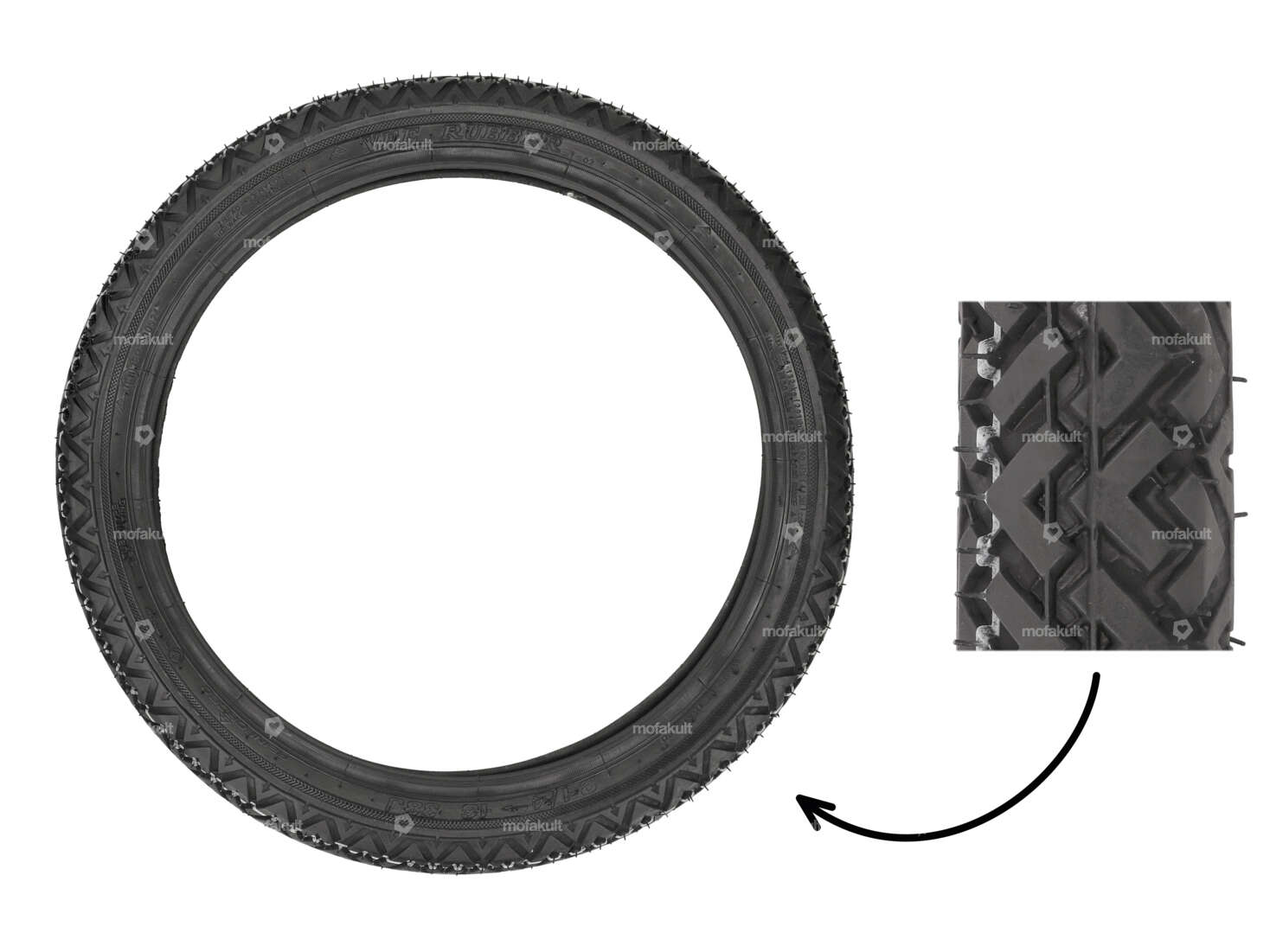VeeRubber 2.25 x 16" tires VRM087 (V087) Allround Carousel Image 1