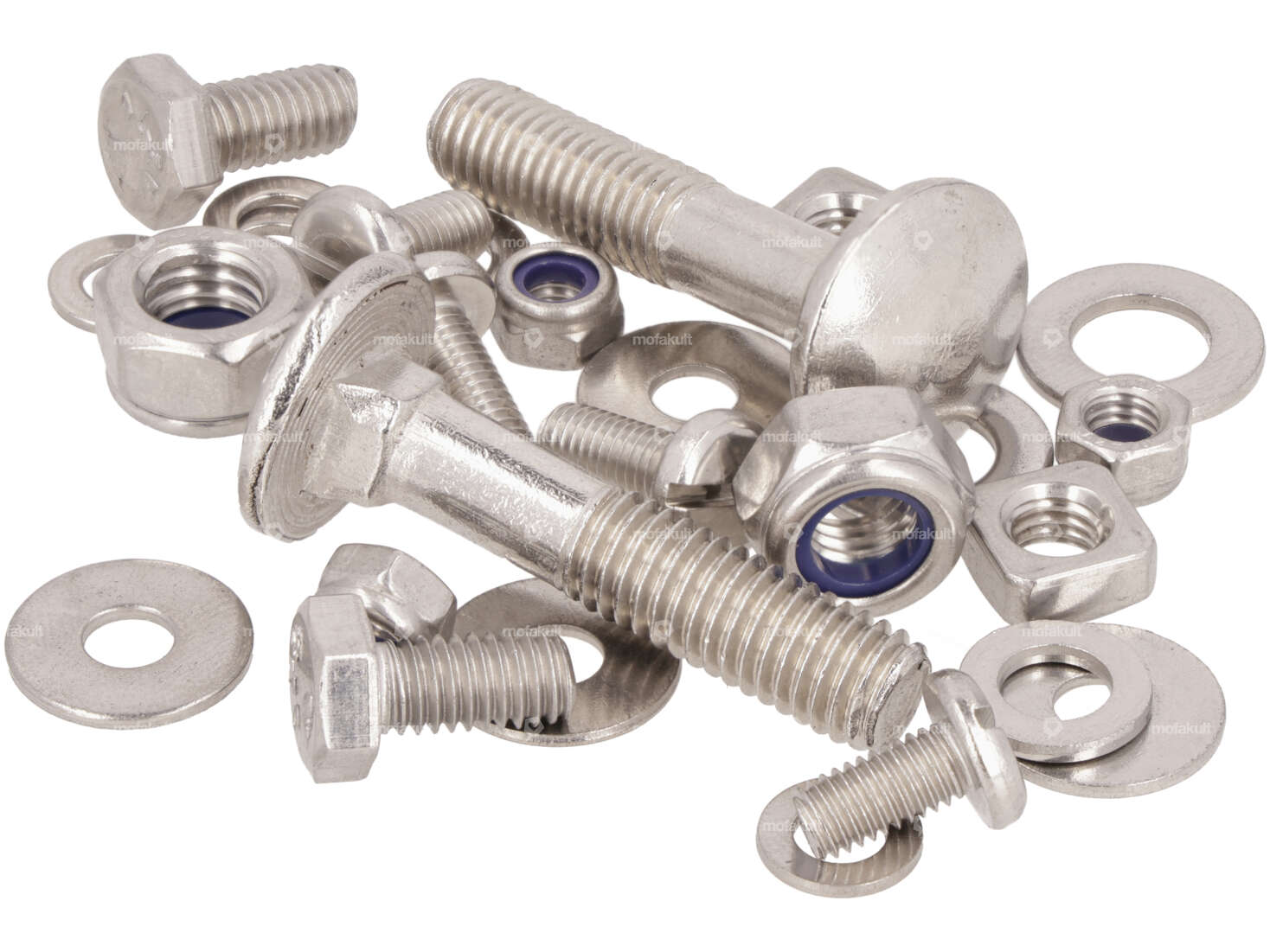 swiing® revival screw set rear luggage rack & mudguard Inox | Puch X30 Carousel Image 1