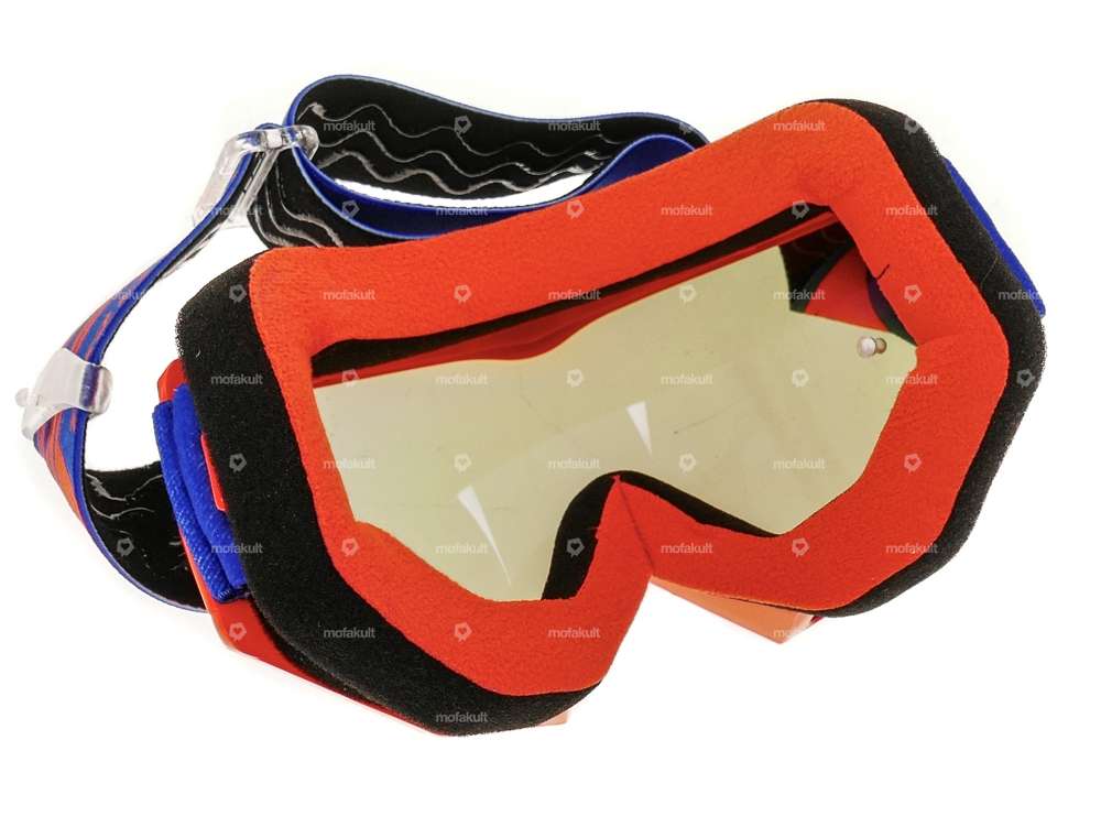 ProGrip goggles MX 3201 Raceline orange blue mirrored Carousel Image 3