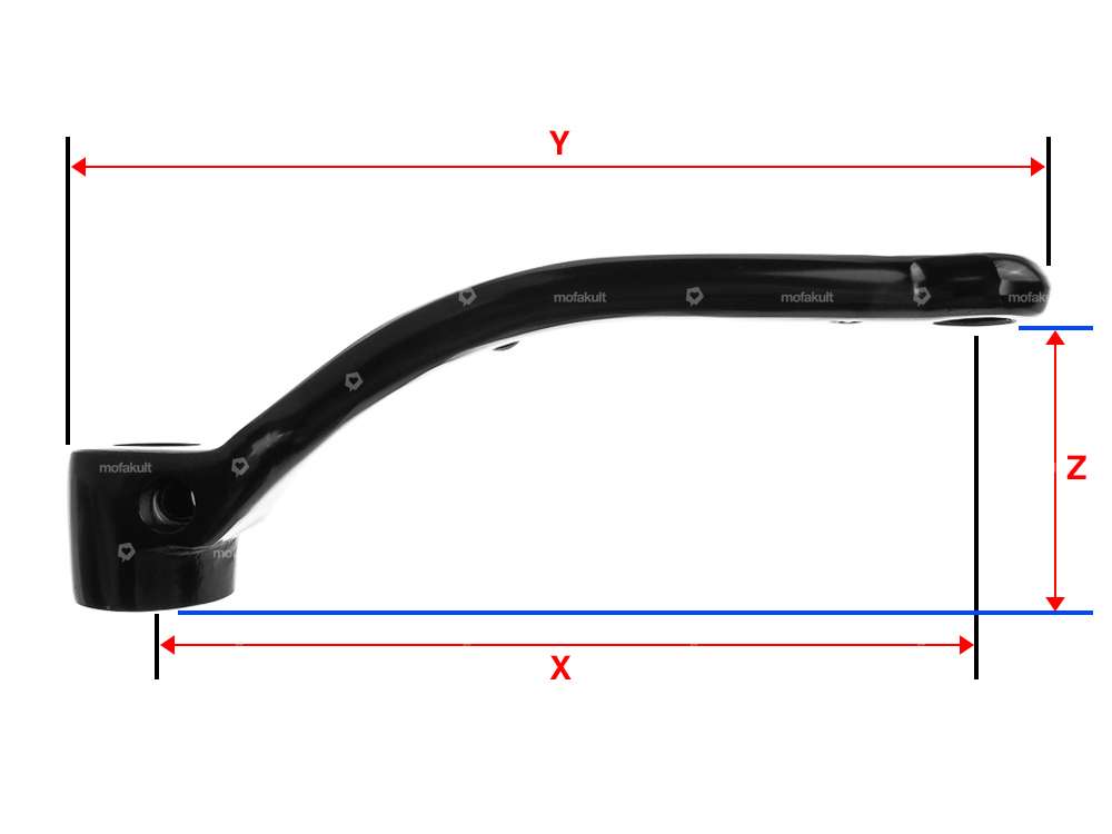 GPO pedal cranks black (pair) | Puch Carousel Image 2