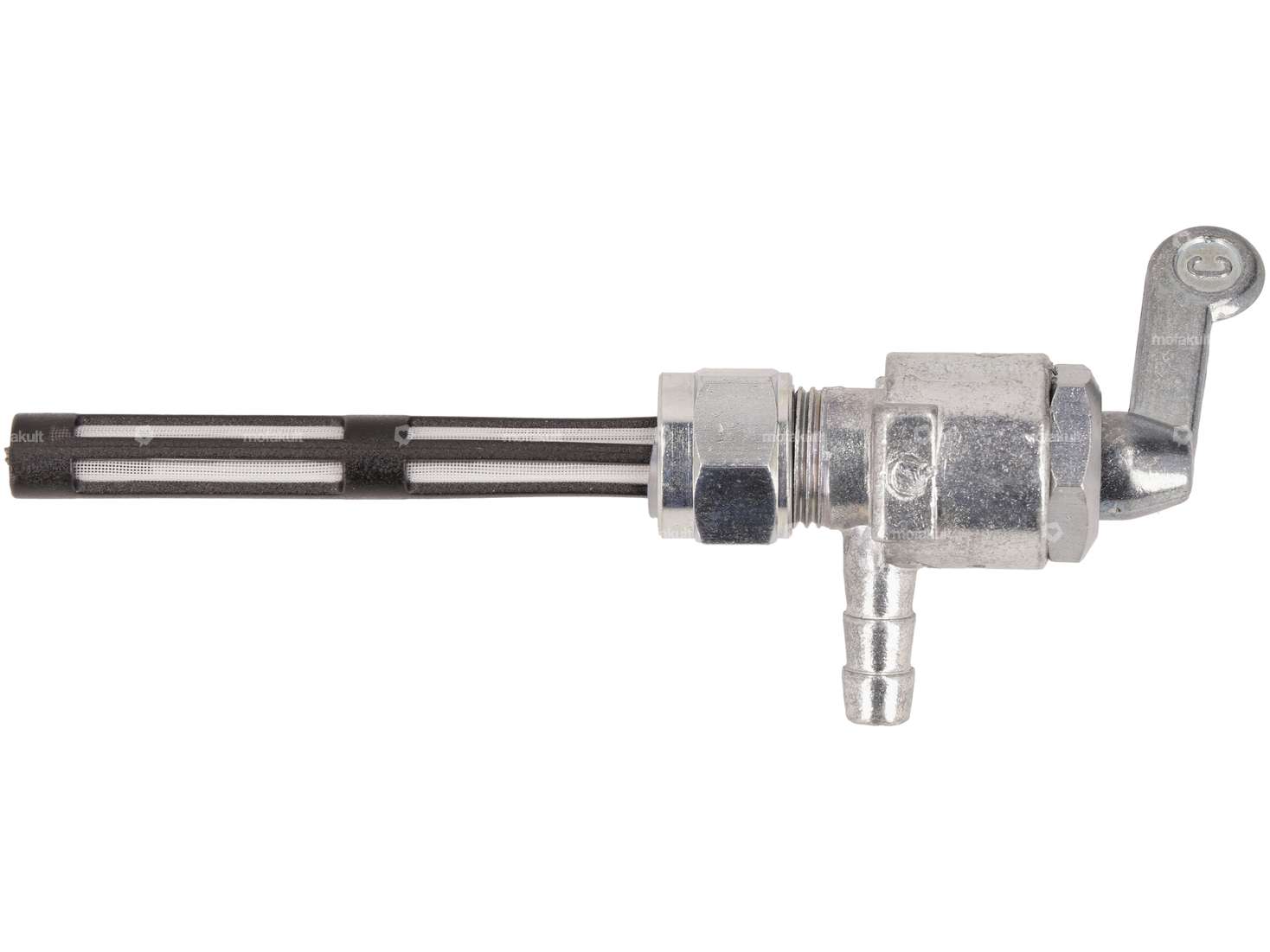 FRABEL Horizontal Fuel Valve M12x1 (with cap nut), bottom outlet Carousel Image 1