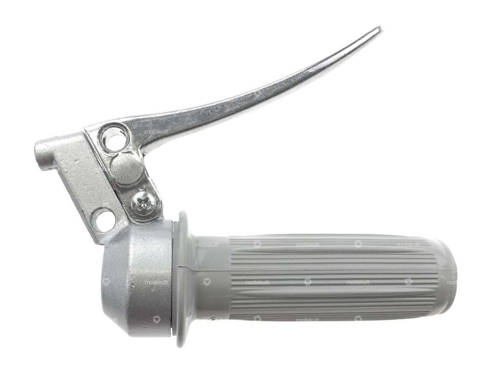 Throttle grip solid cast pointed gray Carousel Image 1