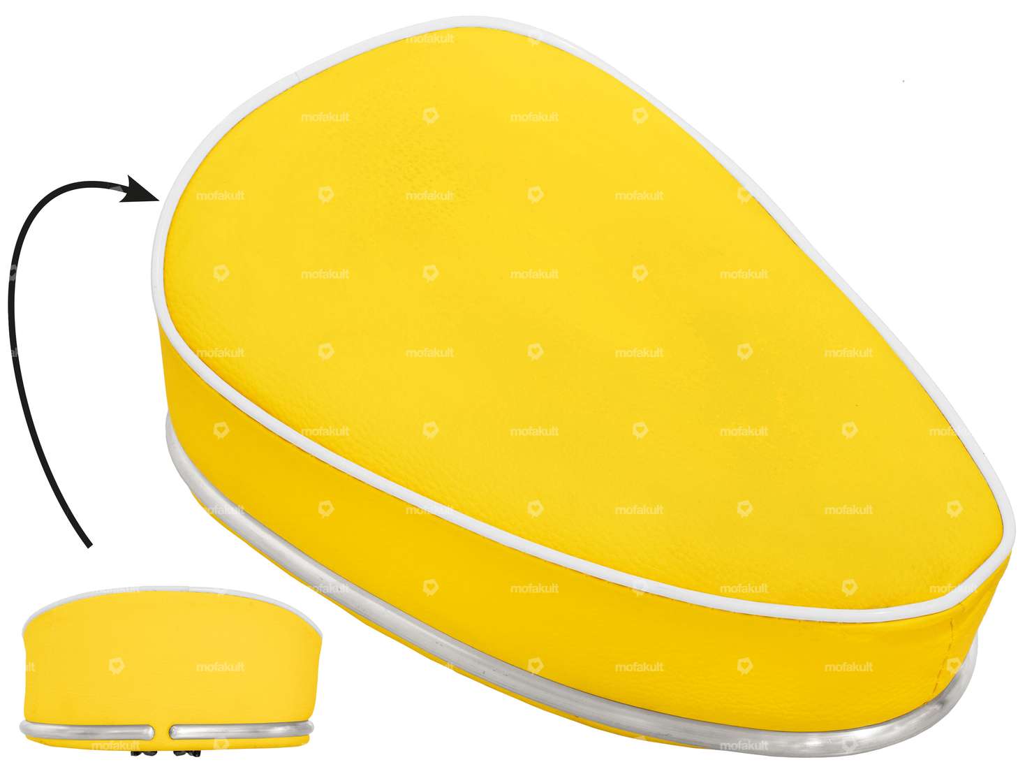 Moped seat yellow Carousel Image 1