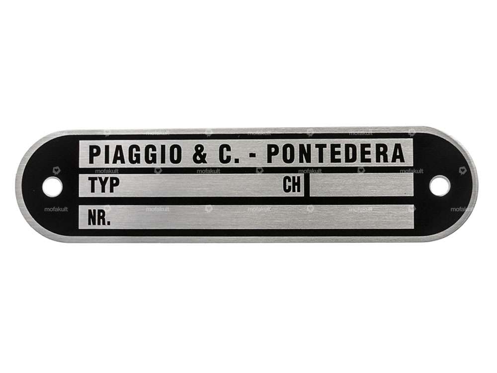 Type plate original | Piaggio Ciao, SI, Bravo, Boxer Carousel Image 1