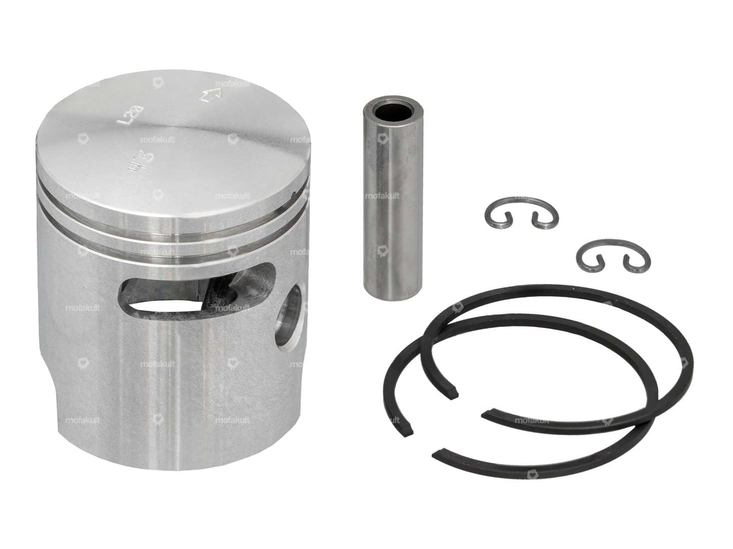 Meteor piston 43 mm Polini cylinder (12 mm KoBo) | Piaggio Ciao, SI, Bravo, Boxer Carousel Image 1