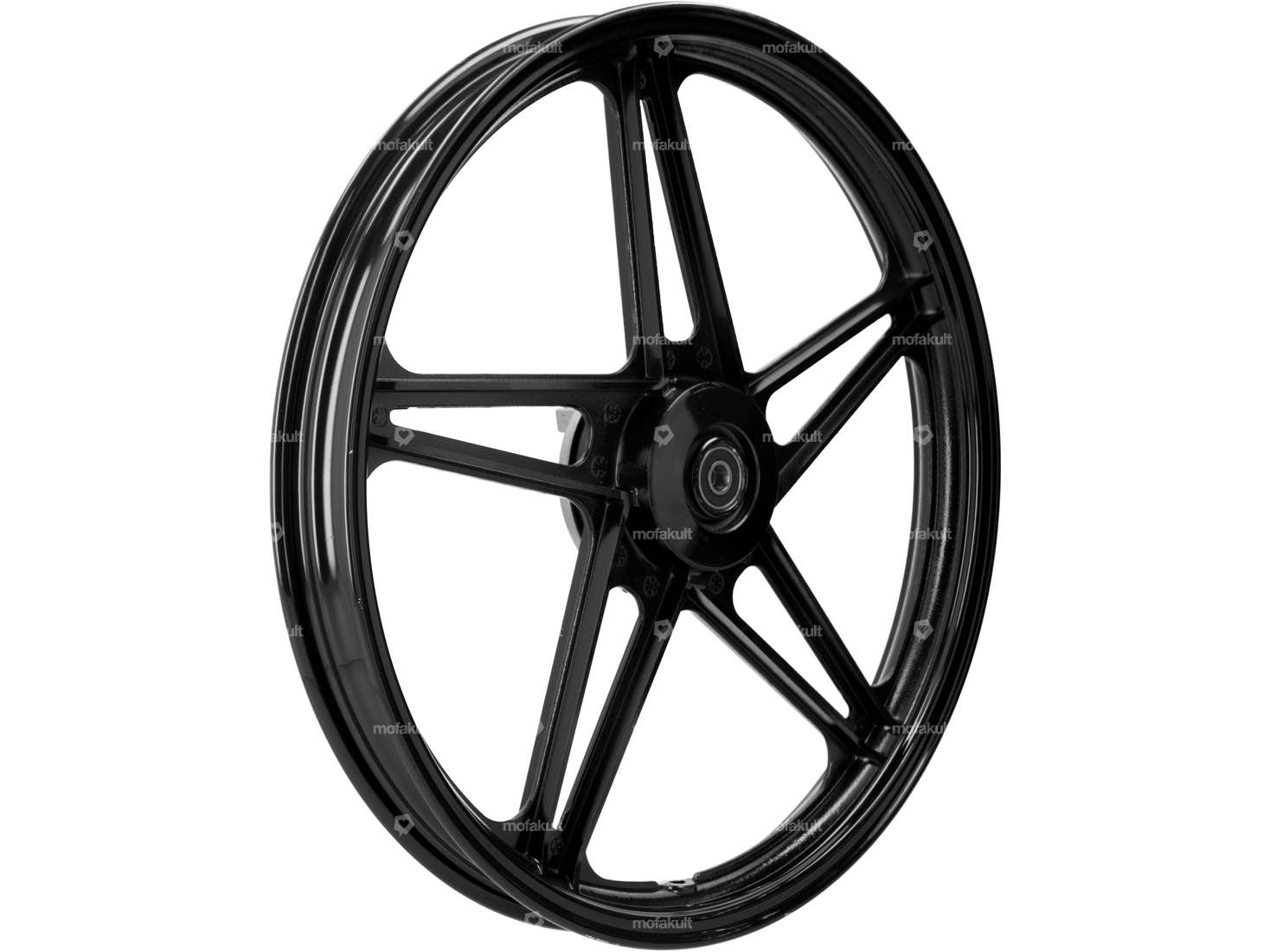 Wheel set 17" cast black (5 spokes) | Peugeot 103 Carousel Image 2