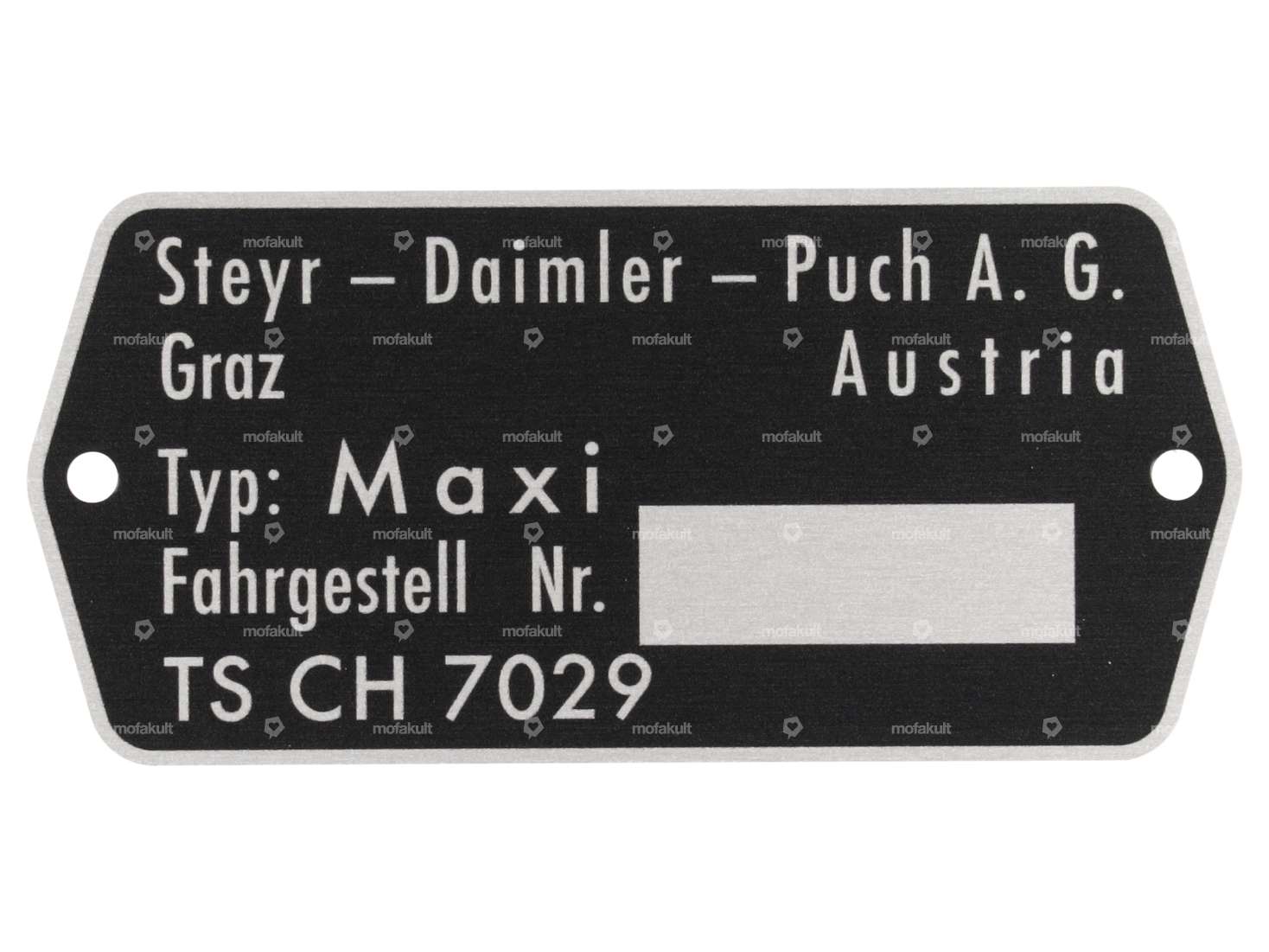 Type plate CH7029 | Puch Maxi N Carousel Image 1