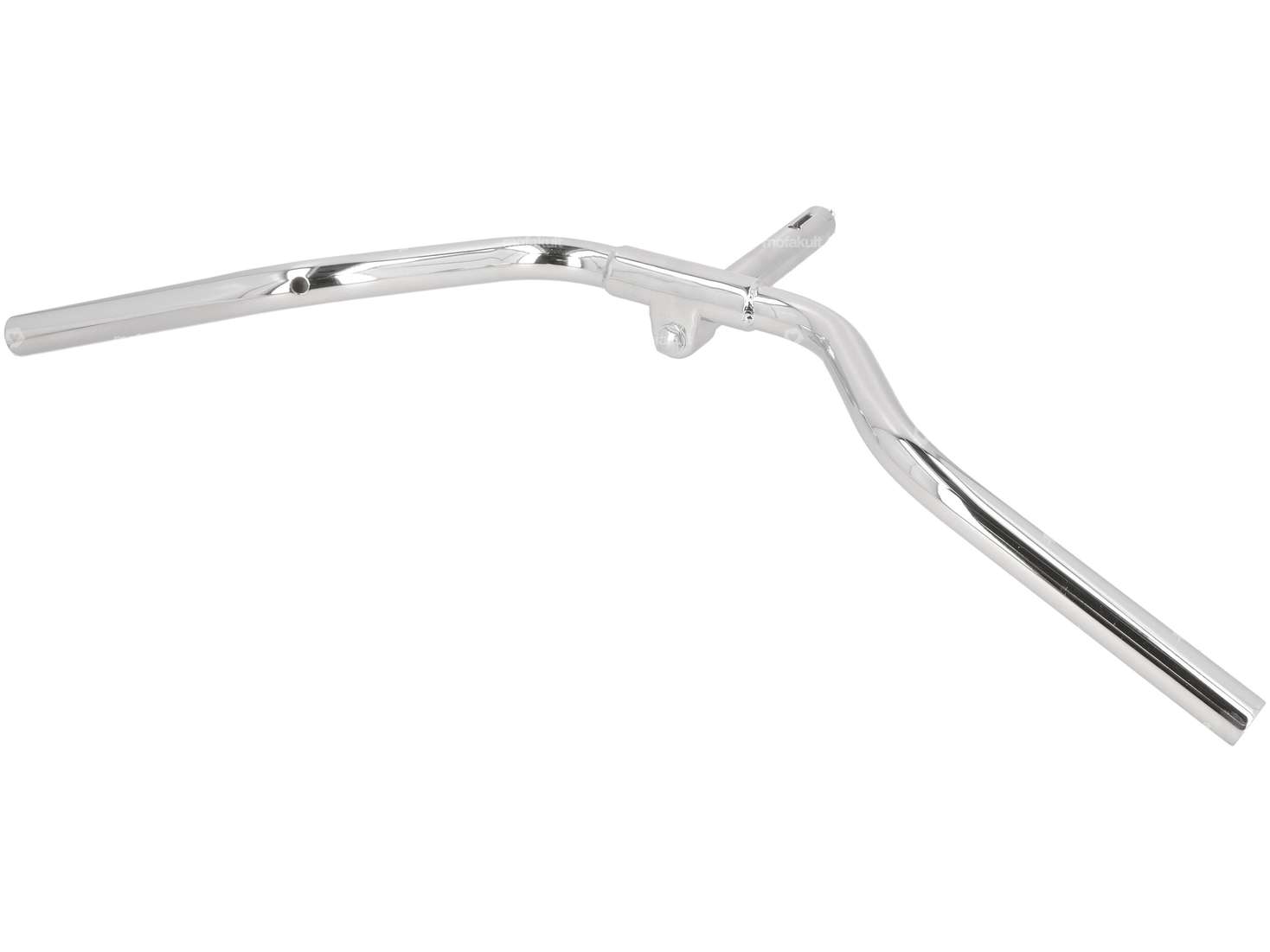 Handlebar with stem 15 cm curved chrome Carousel Image 3
